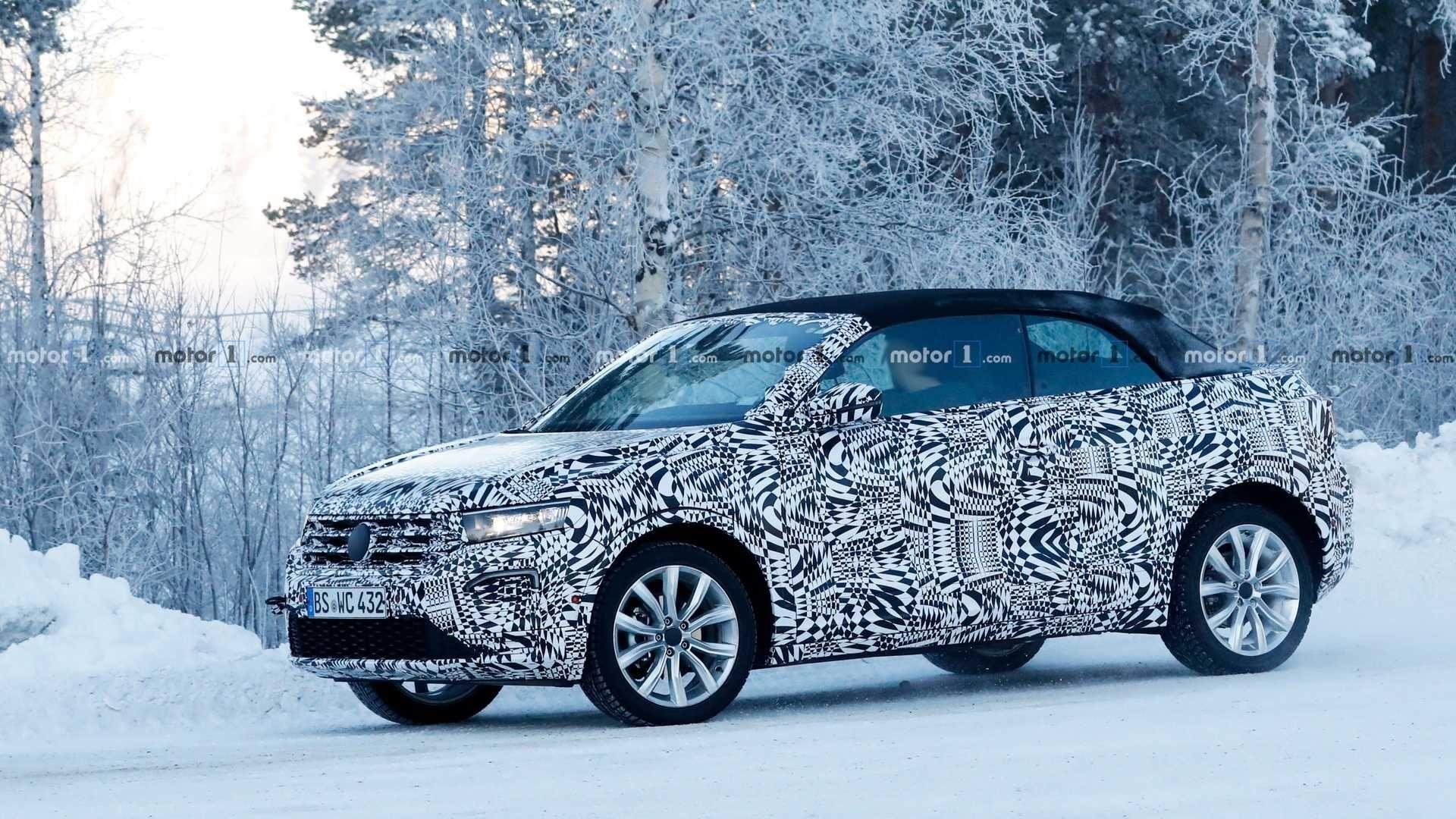 1920x1080 VW T Roc Convertible Spied Looking Very Cold In Sweden, Desktop