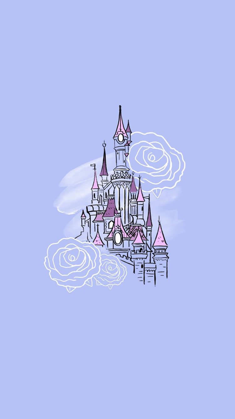 750x1340 Download Enjoy the magic of Disney with this cute pastel aesthetic! Wallpaper, Phone