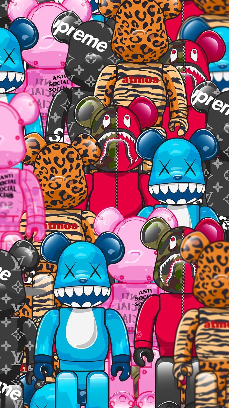 740x1310 Bearbrick Wallpaper. Kaws wallpaper, Cool wallpaper cartoon, Pretty wallpaper iphone, Phone