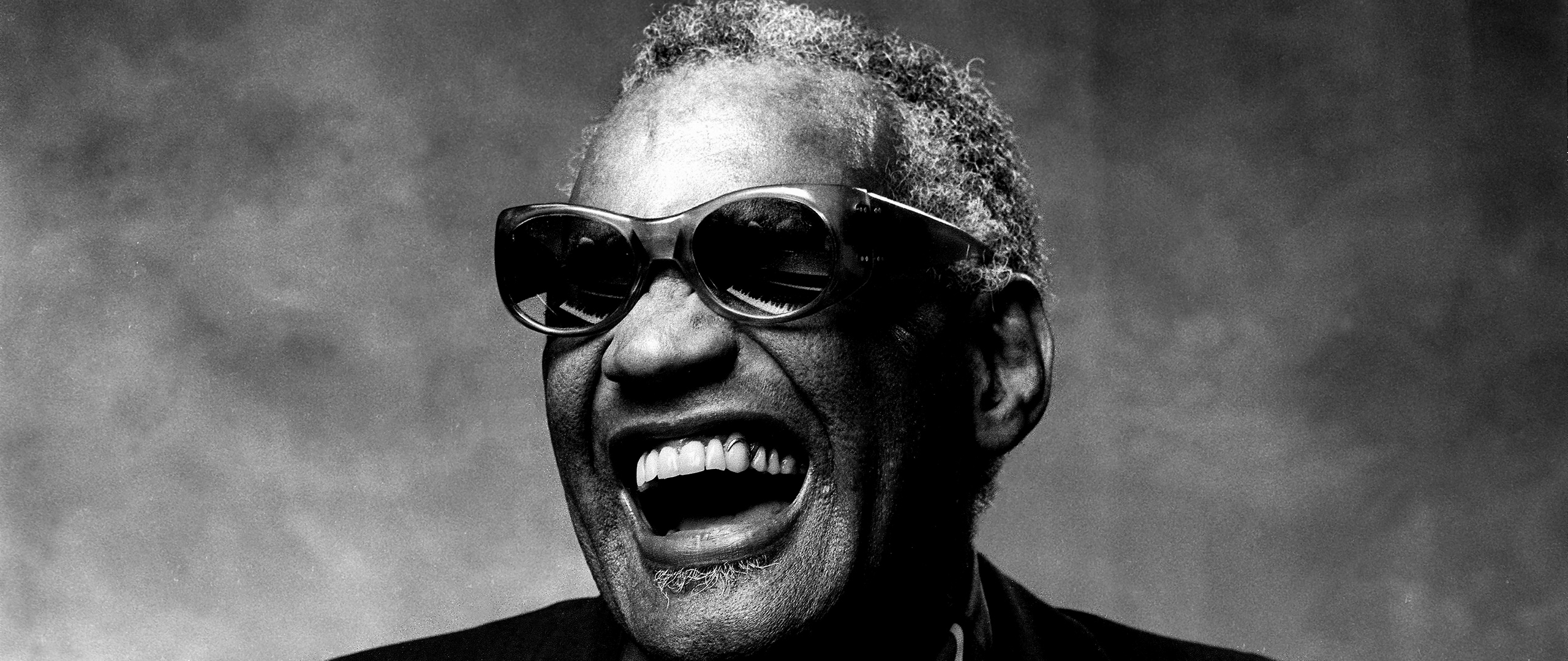 2560x1080 Download wallpaper  ray charles, musician, author, soul, Dual Screen