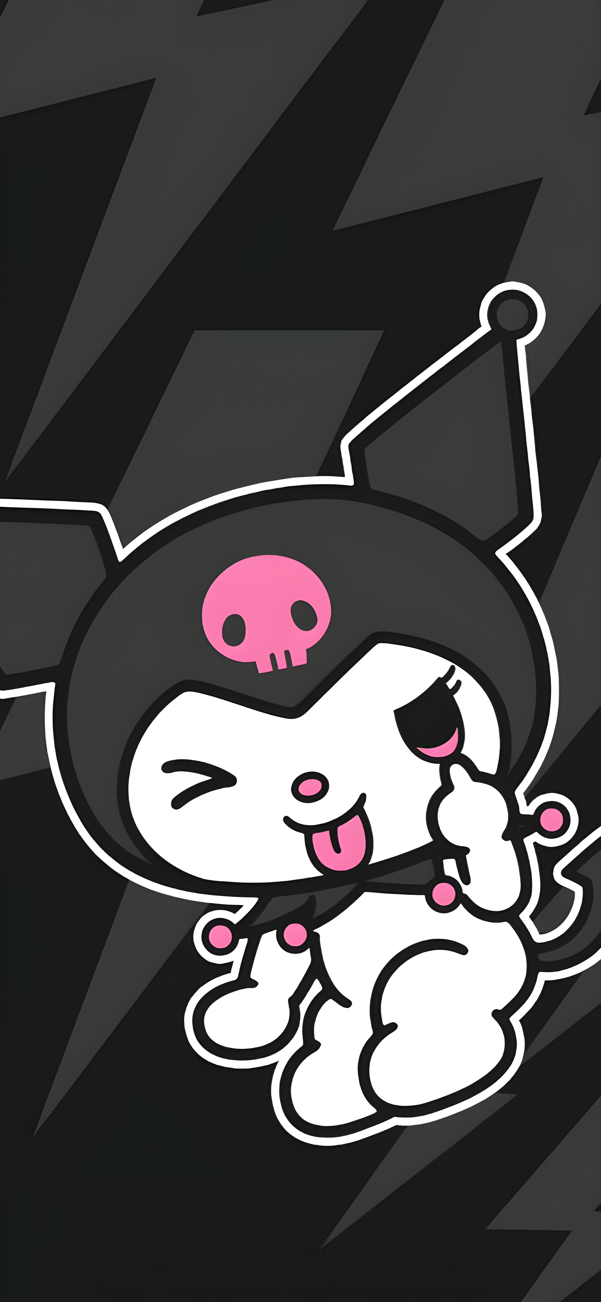 2000x4330 Kawaii Kuromi Sanrio Wallpaper, Phone