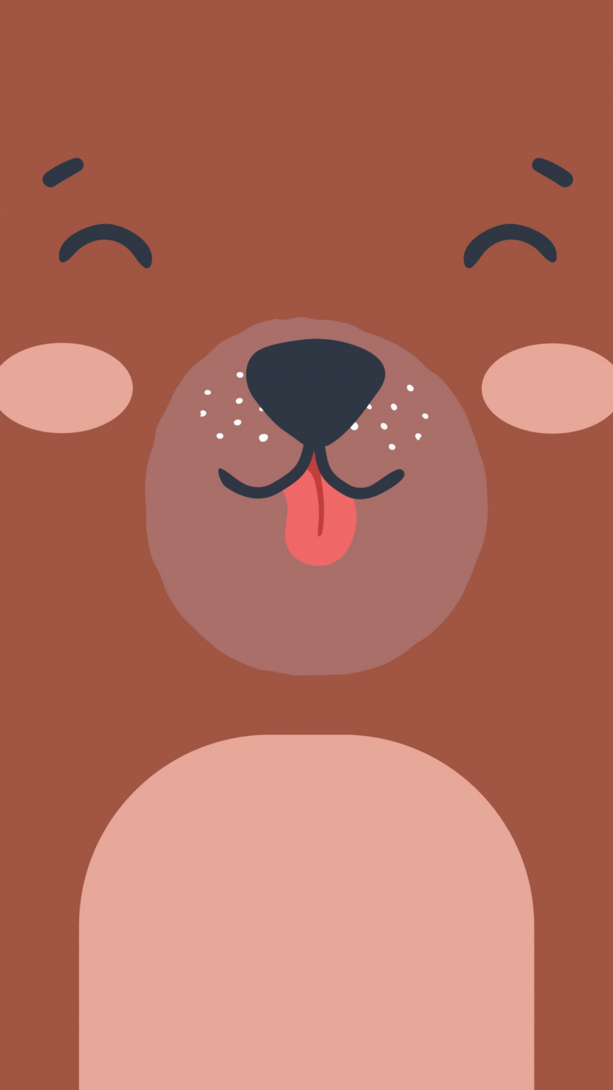 1250x2210 Cute Bear Wallpaper 4K, Brown aesthetic, Cute costume, Phone