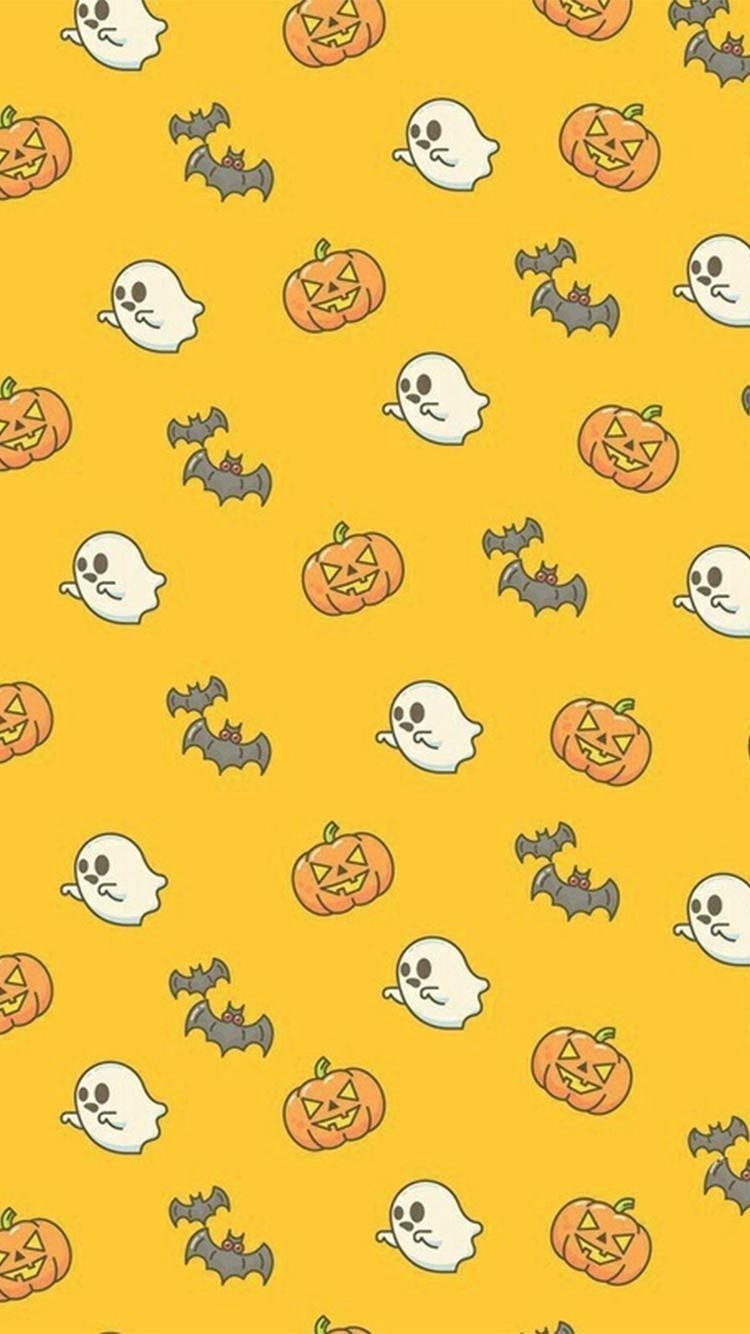 750x1340 Cute Halloween Wallpaper, Phone