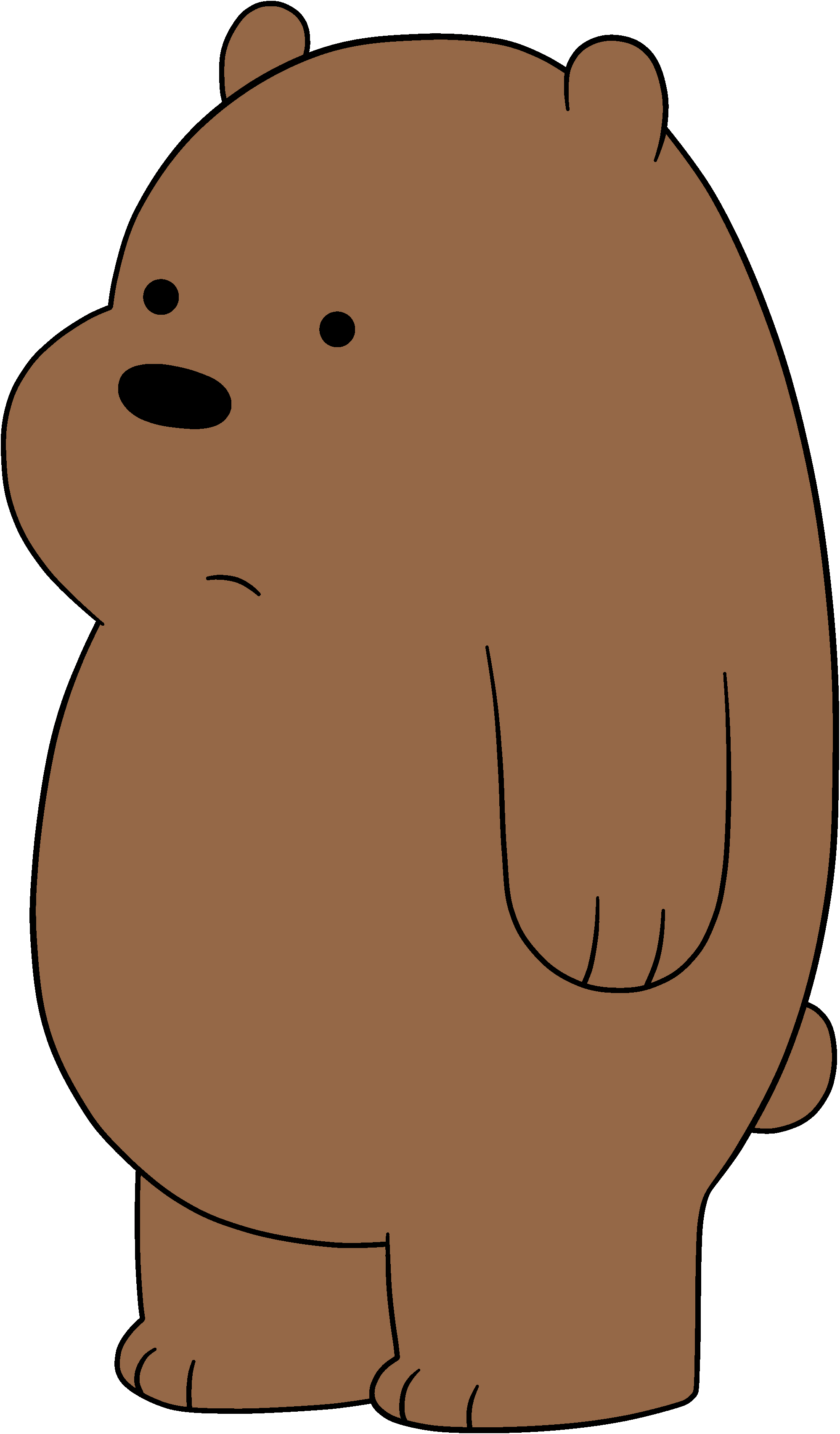 2000x3410 HD Bear Nose Png Bare Bears Brown, Free Unlimited, Phone