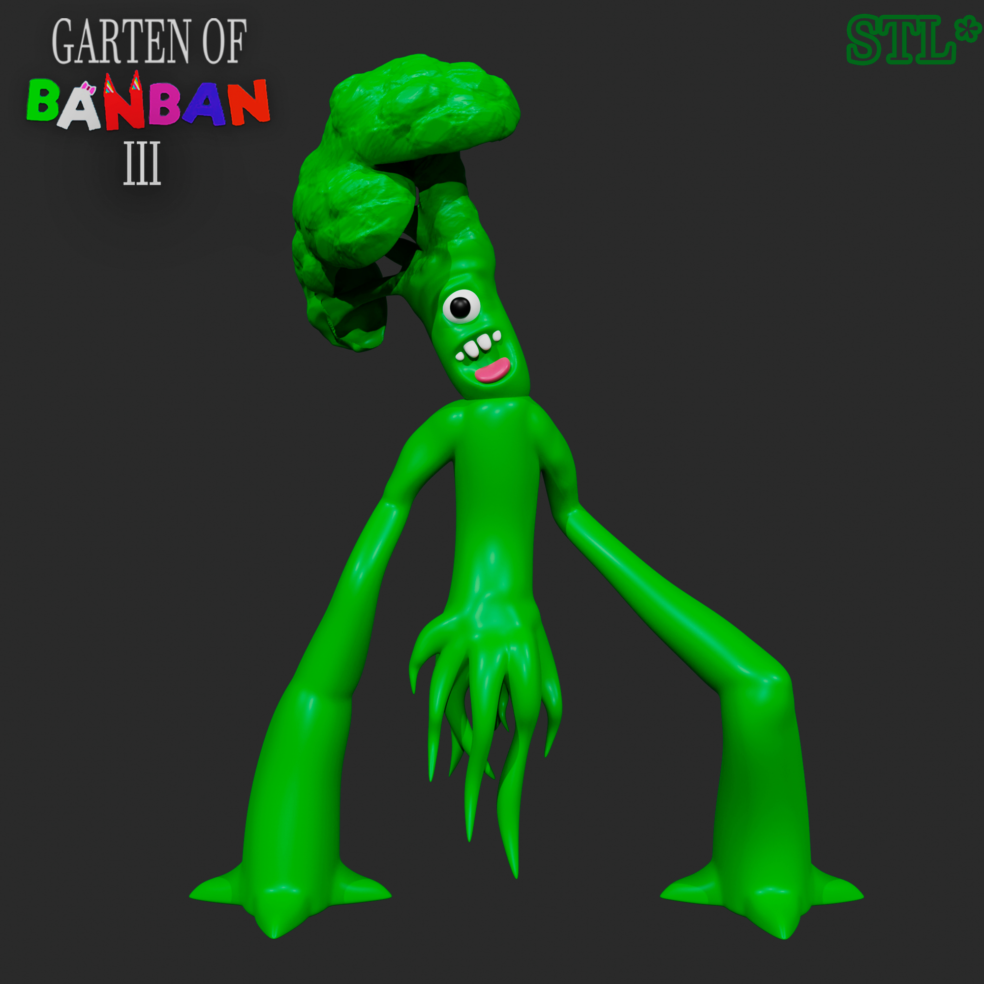 2000x2000 STL file TALL VIKTOR FROM GARTEN OF BANBAN 3 NEW MONSTERS. FAN ART. BGGT・3D printing to download・Cults, Phone