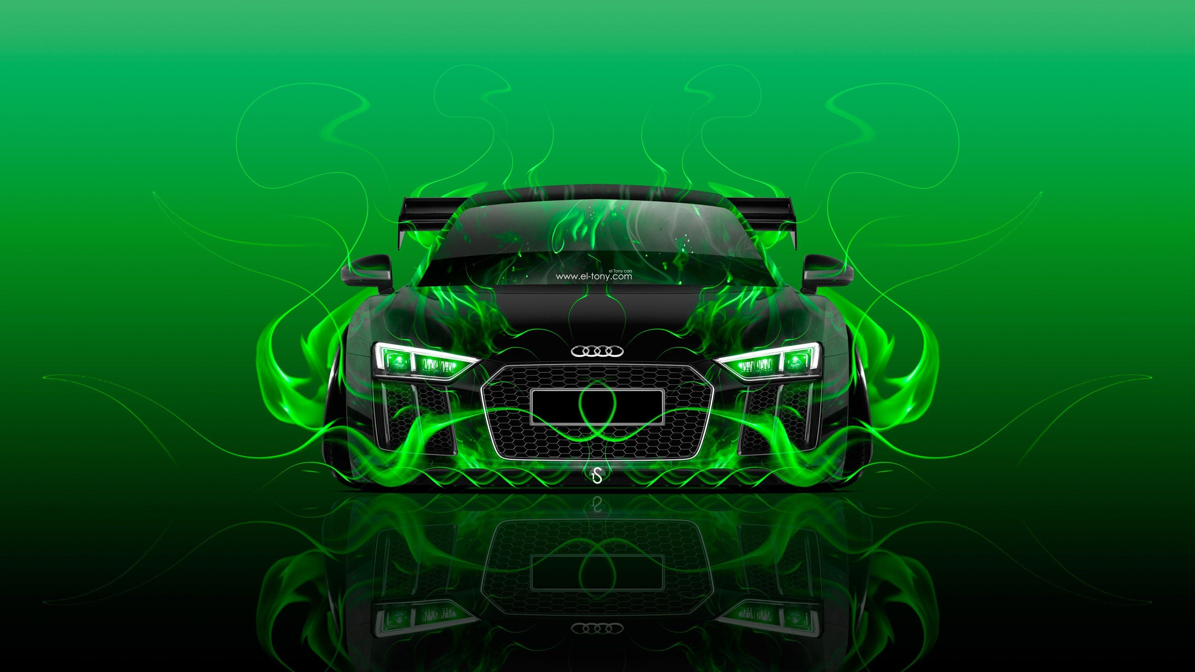 3840x2160 Audi R8 Front Super Fire Abstract Car 2016 Wallpaper El Tony Cars, Desktop