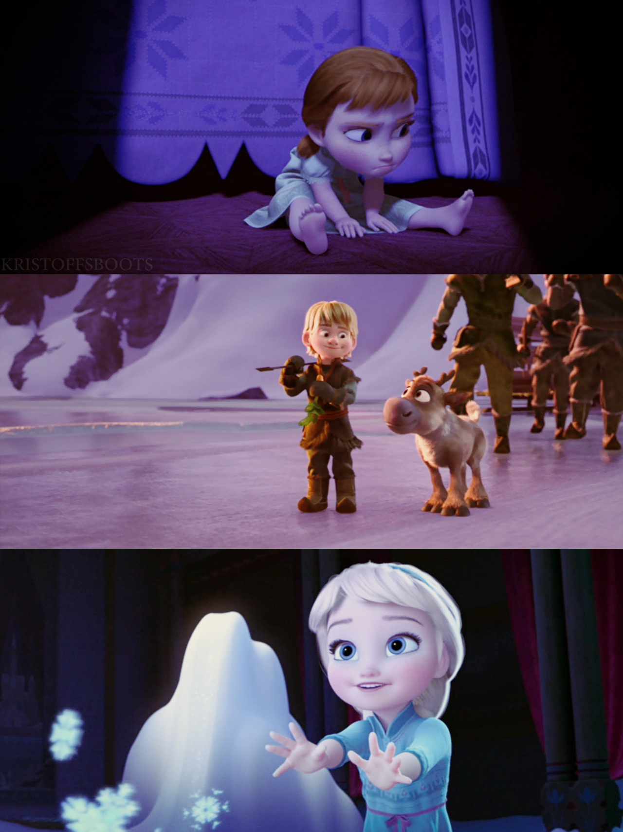 1280x1710 Frozen Babies and Anna Photo, Phone