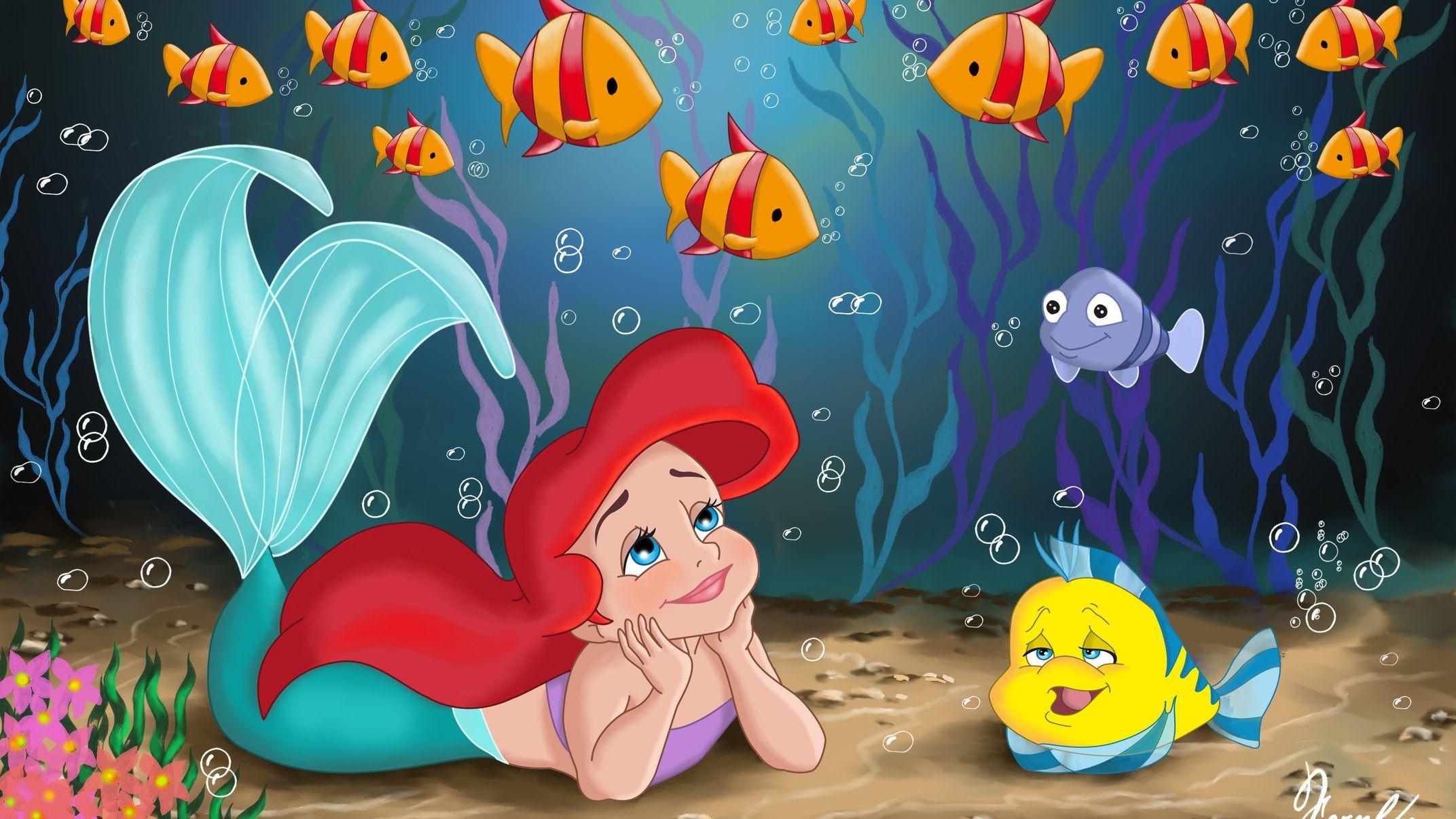 2150x1210 The Little Mermaid Cartoon Image Wallpaper for iPad Air 2, Desktop