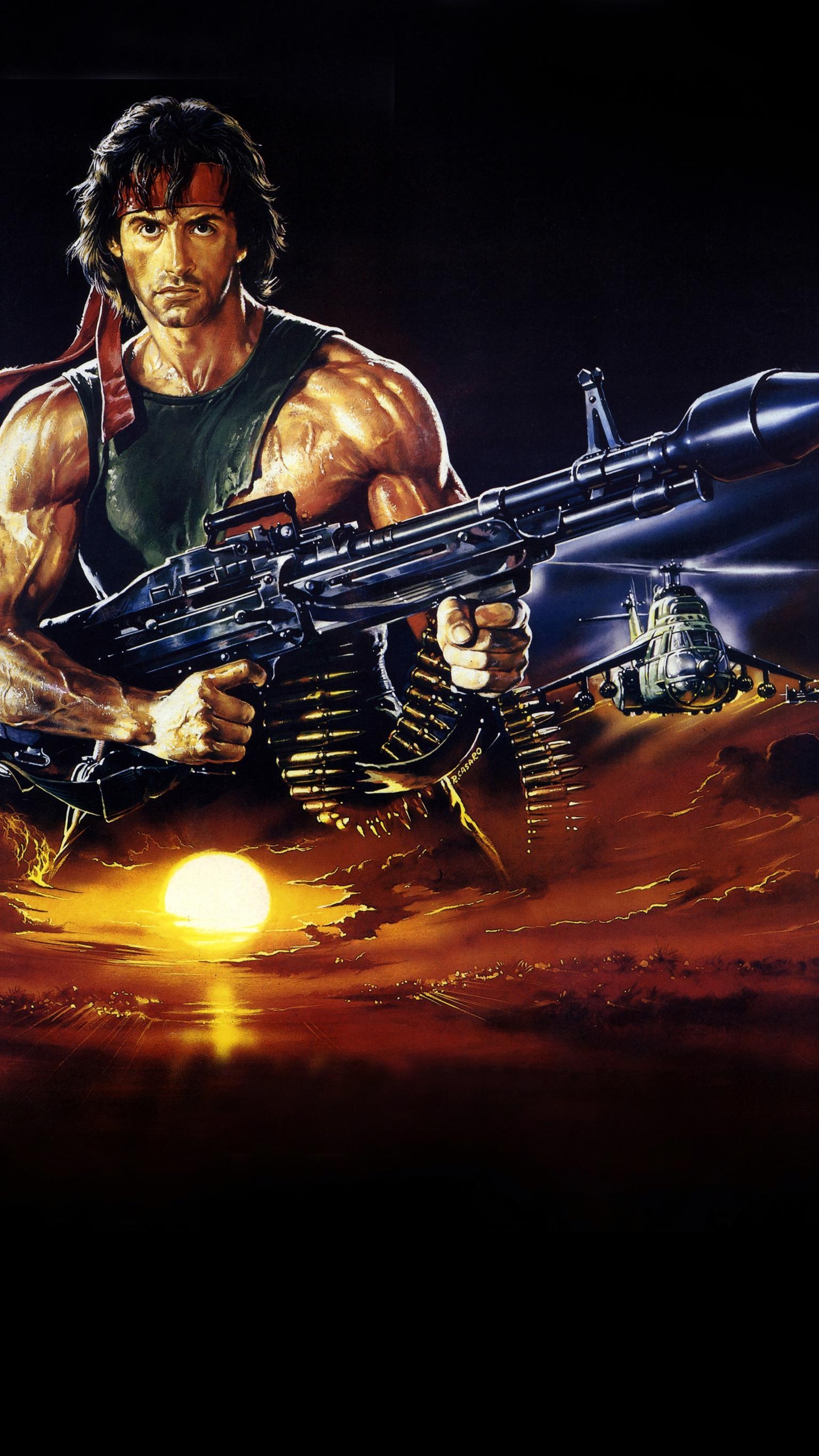 1540x2740 Rambo: First Blood Part II (1985) Phone Wallpaper, Phone