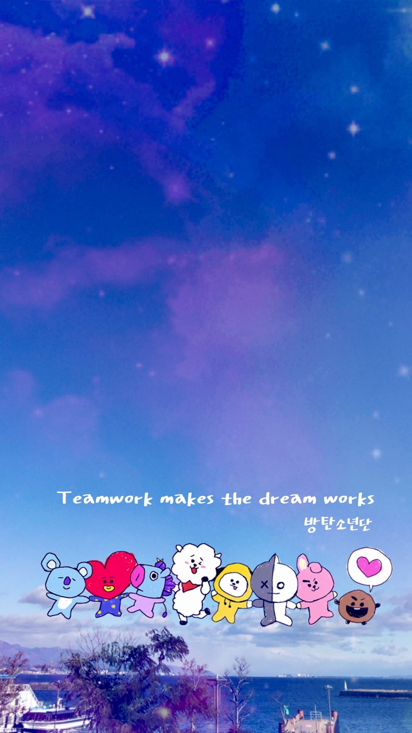 1440x2560 BT21 home screen wallpaper.. ©mehh, Phone