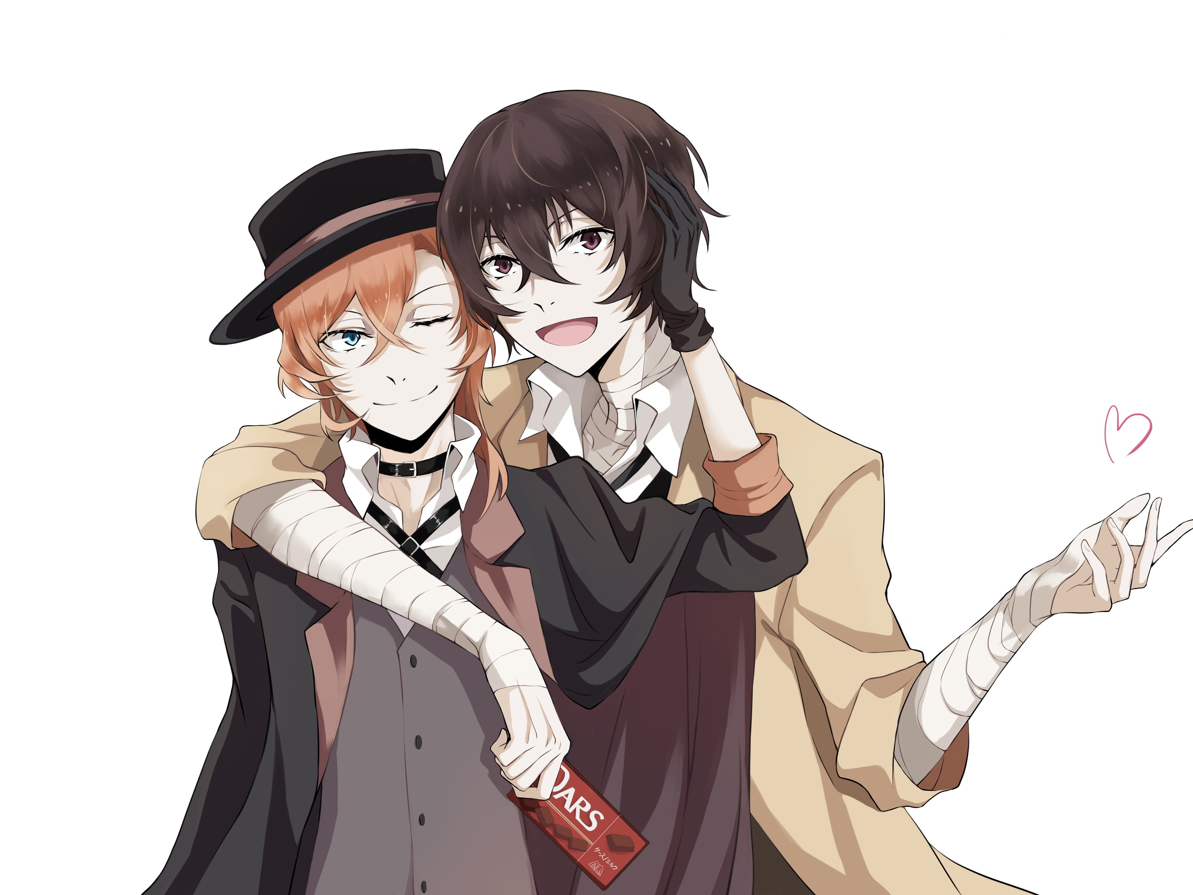 4160x3120 Anime, Bungou Stray Dogs, Chuuya Nakahara, Osamu Dazai, Desktop