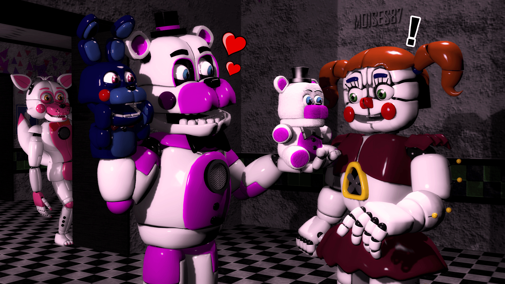 1920x1080 Five Nights at Freddy's image special gift funtime freddy x baby, Desktop