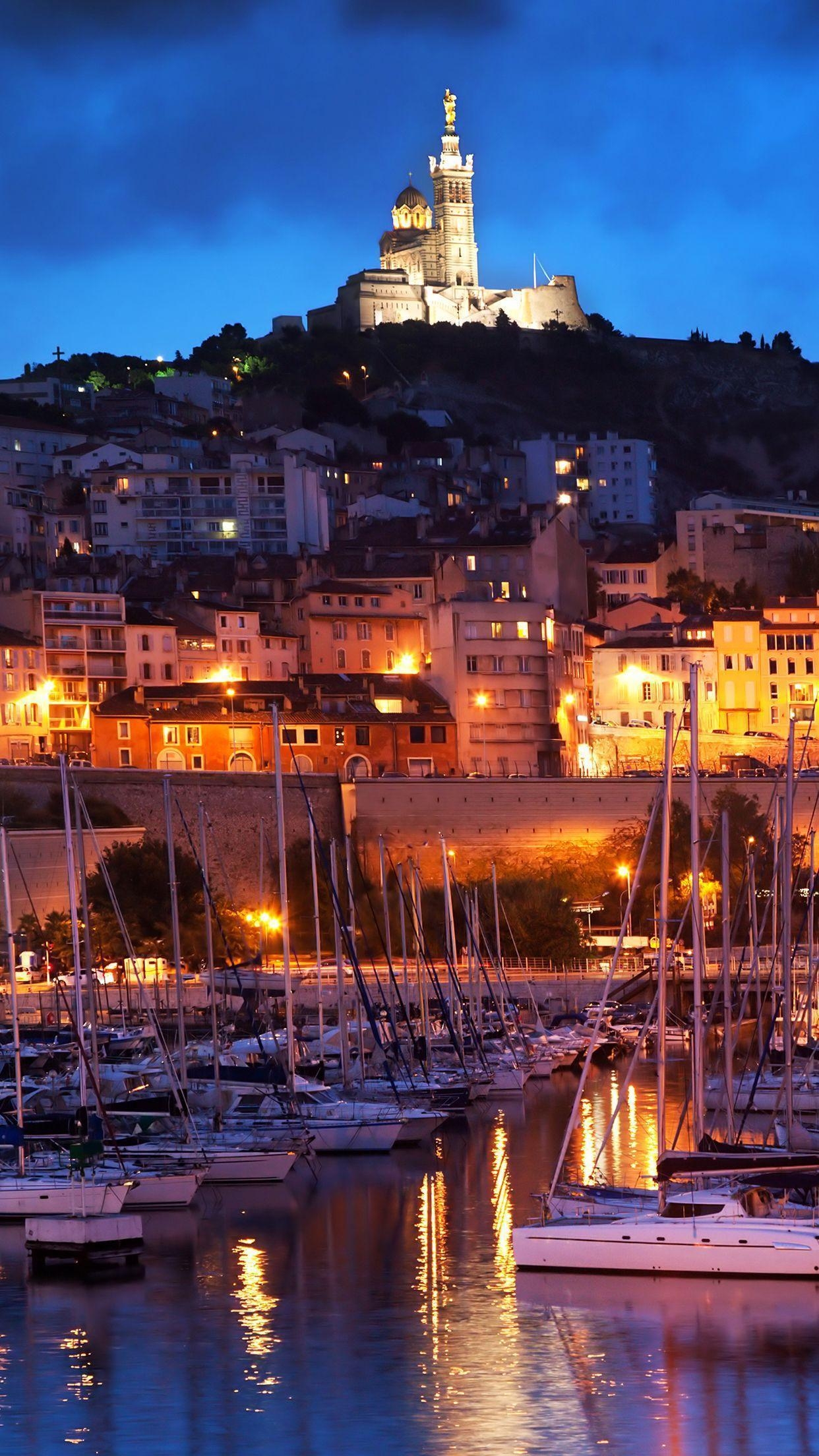 1250x2210 Wallpaper HD iPhone Marseille Port, Phone