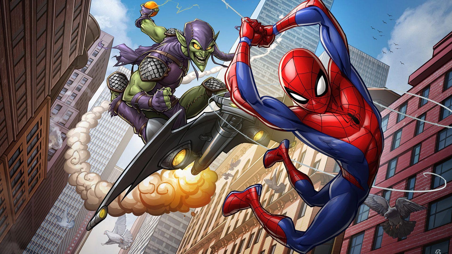 1920x1080 Spiderman The Animated Series Artwork Laptop Full HD 1080P, Desktop