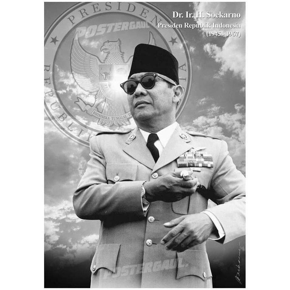 960x960 Poster Dinding / Wallpaper Jumbo PRESIDEN SOEKARNO #SKN38 x, Phone