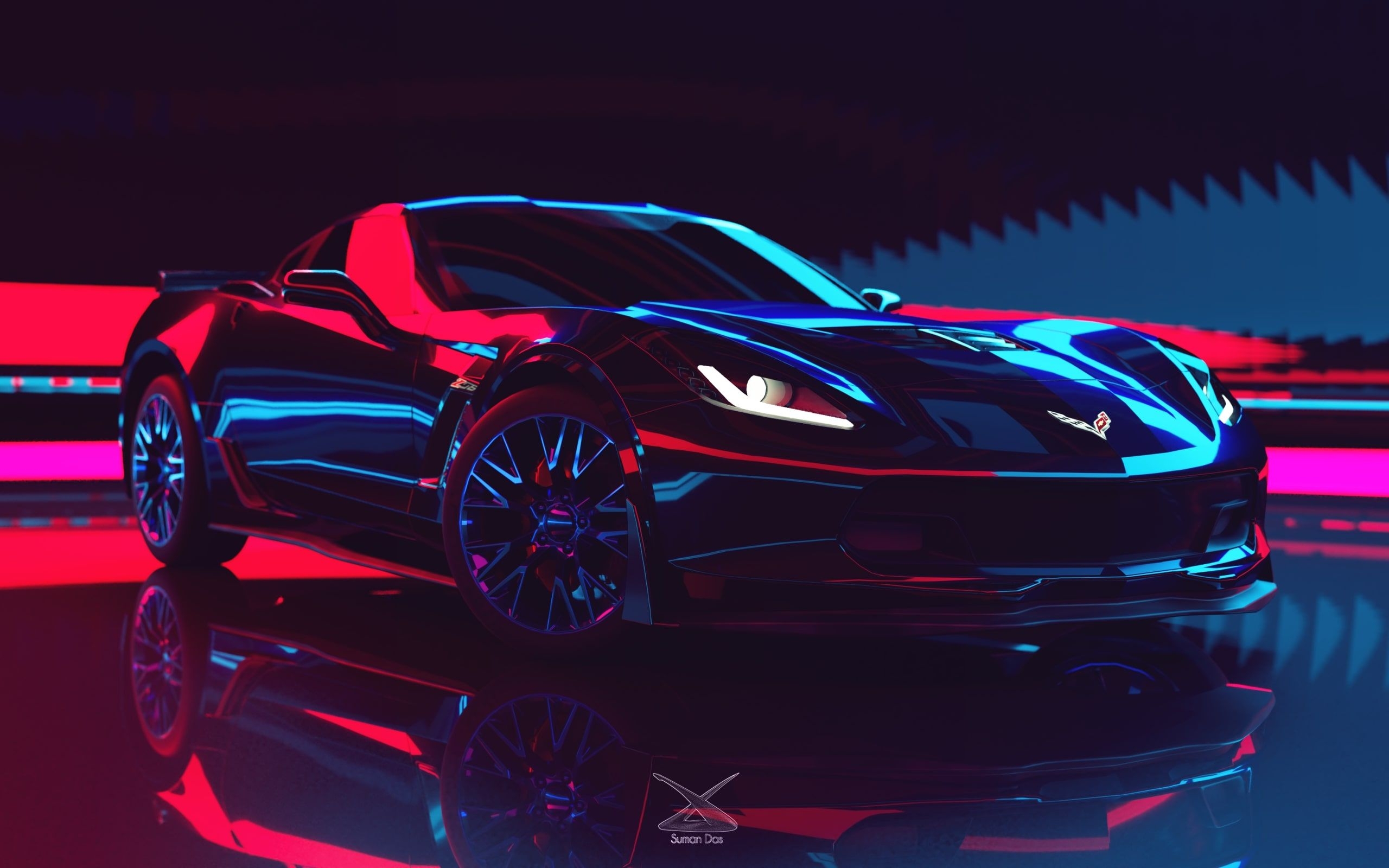 2560x1600 Neon Cars Wallpaper, Desktop