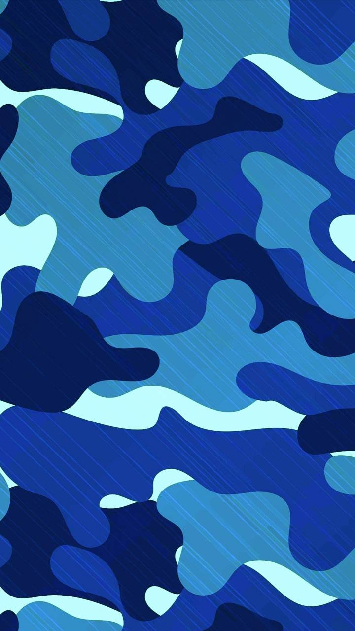 720x1280 Blue Camo iPhone Wallpaper Free HD Wallpaper, Phone