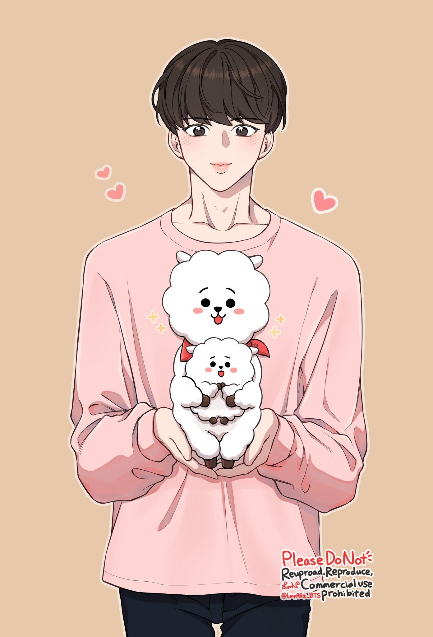 1400x2050 Cute Bts Cartoon Drawings, Phone