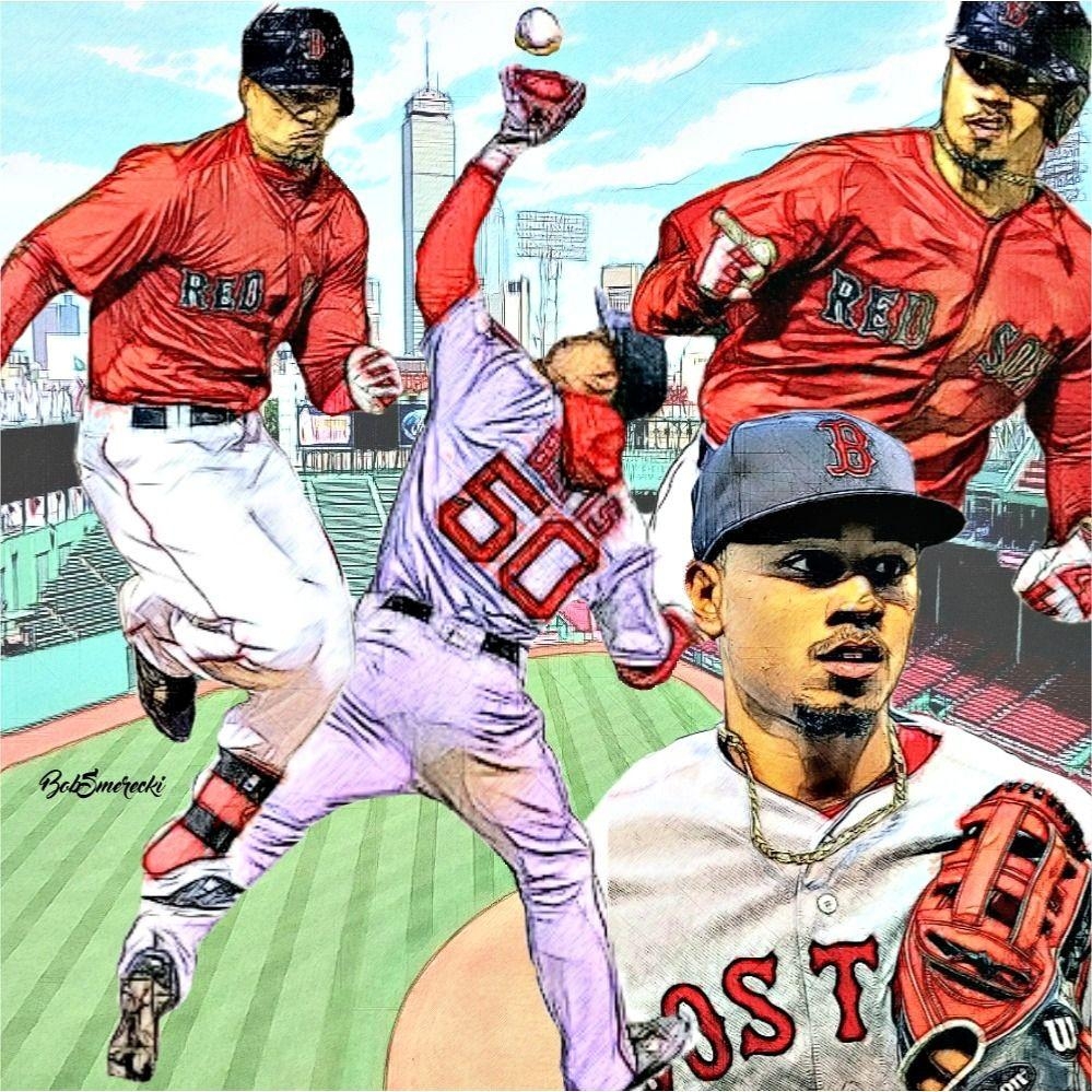 1000x1000 Mookie Betts OF Red Sox. Sketches. Mookie, Phone