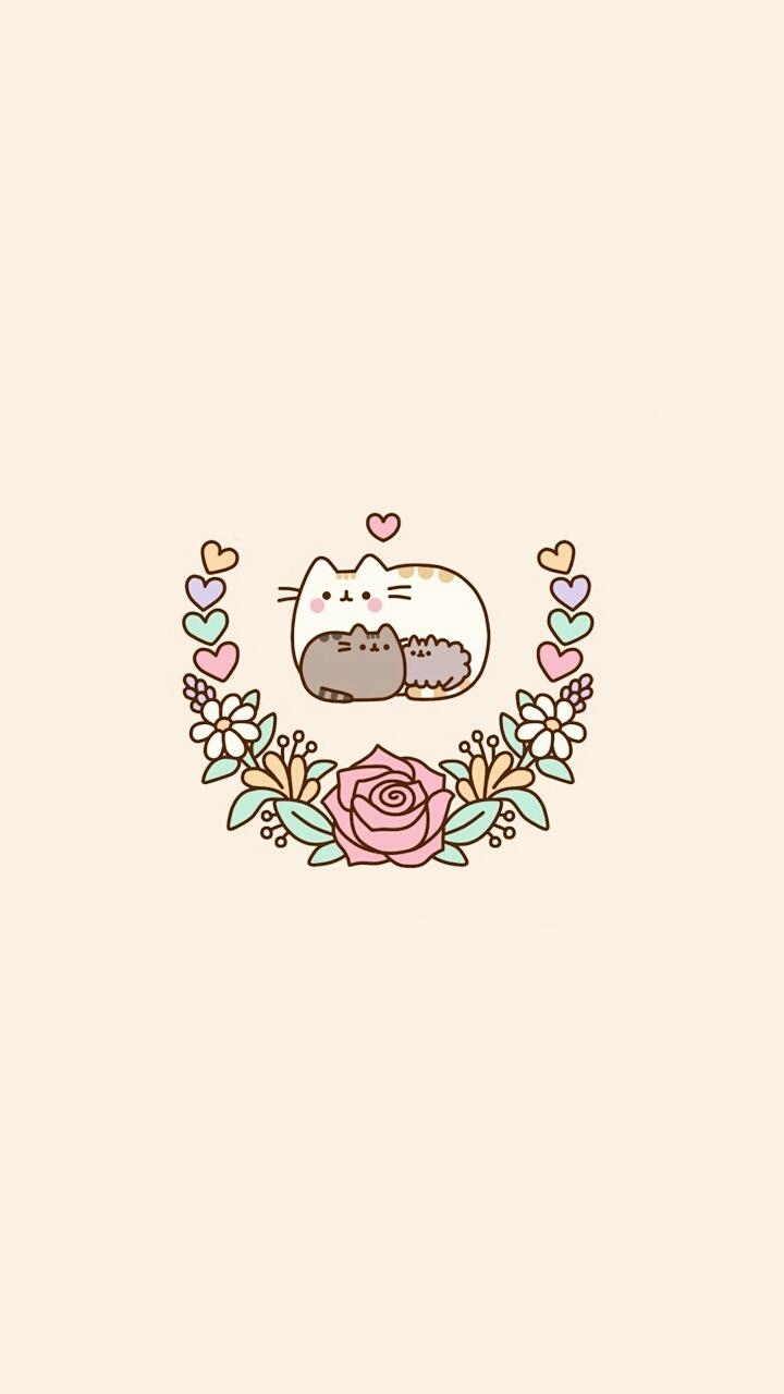 720x1280 Pusheen cat, art, background, beautiful, beauty, cartoon, Phone