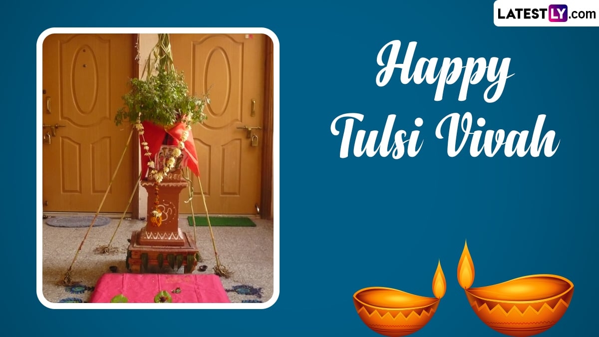 1200x680 Tulsi Vivah 2022 Messages and Tulsi Kalyanam Wishes: Share Greetings, Image and HD Wallpaper To Celebrate the Marriage Ceremony of Goddess Tulsi and Lord Vishnu, Desktop