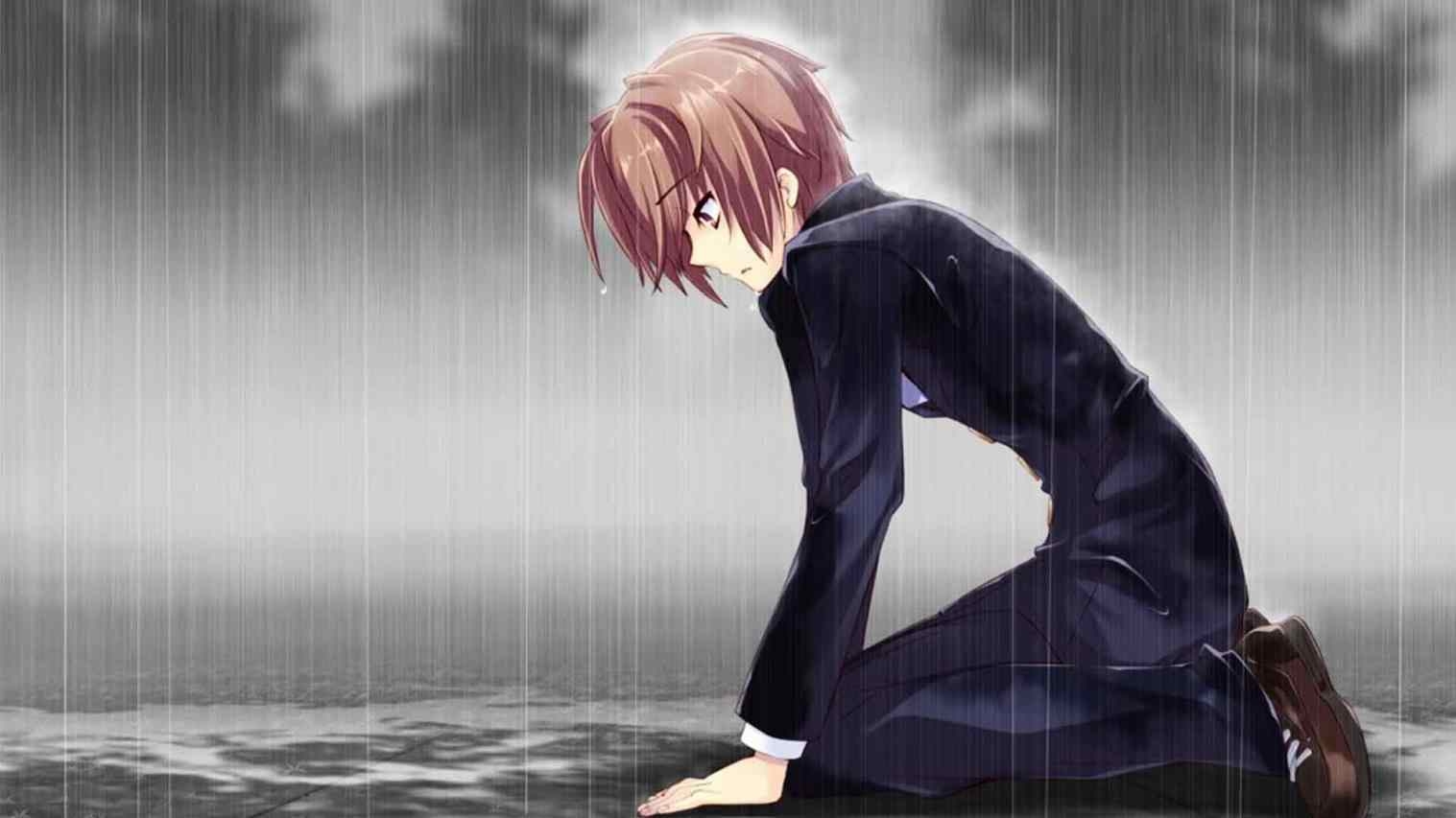 1520x860 Shadow superb girl anime cartoon sad boy pic clothes torso shadow, Desktop