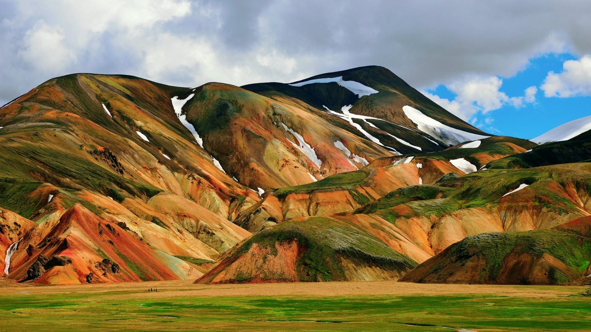 1920x1080 nature, Landscape, Mountain, Iceland, Snow, Field, Hill Wallpaper, Desktop