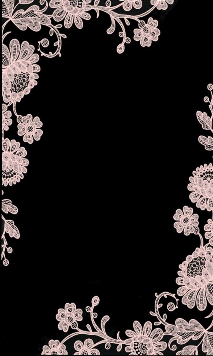 740x1230 Girly iPhone Black Background Wallpaper, Phone