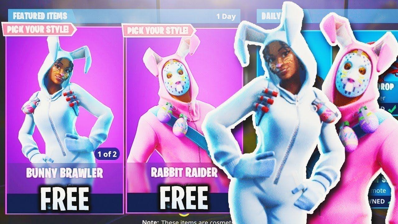 1280x720 NEW EASTER SKINS UPDATE in Fortnite! Rabbit Raider + Bunny Brawler, Desktop