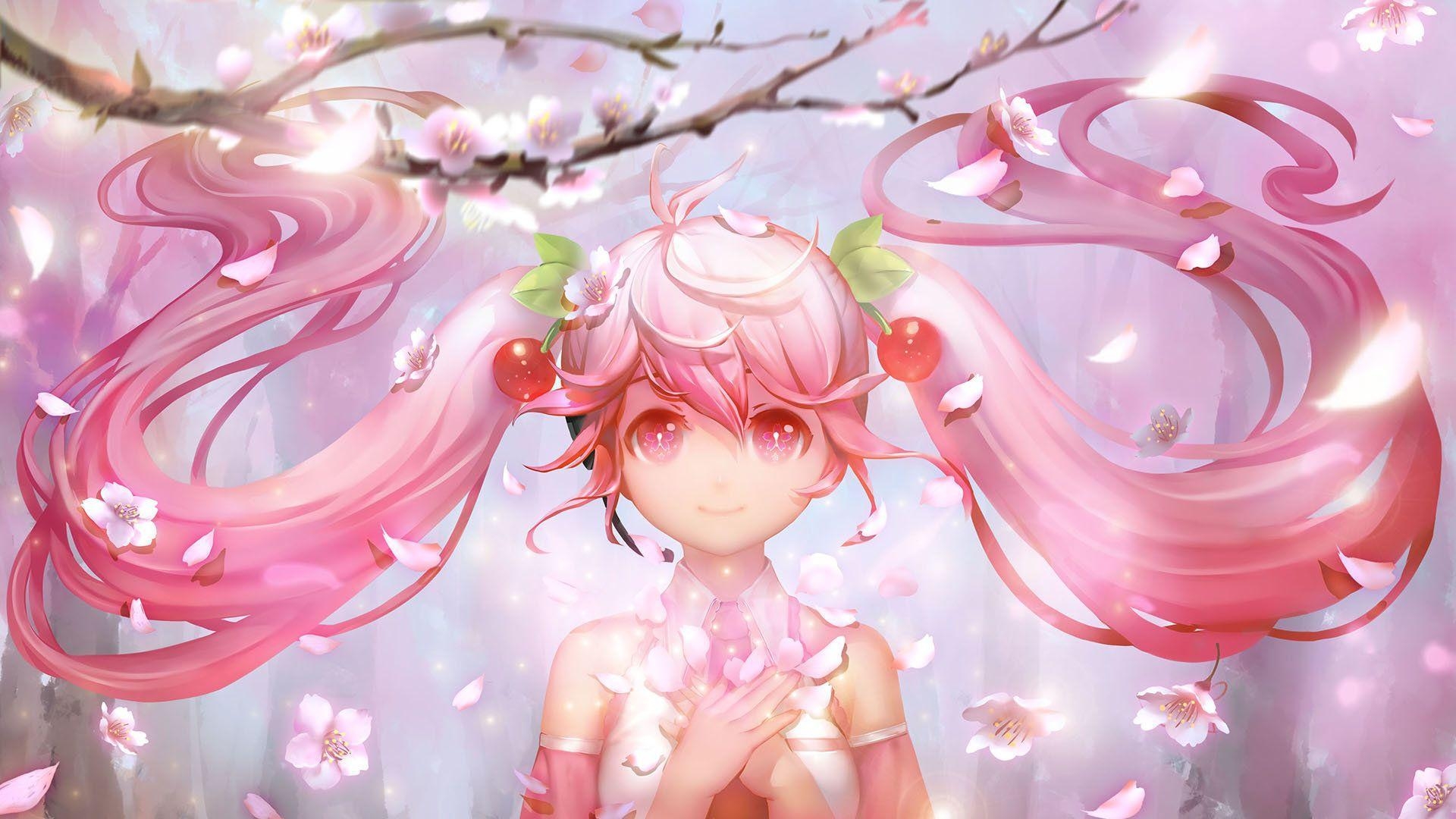 1920x1080 sakura miku, orry lee, Desktop