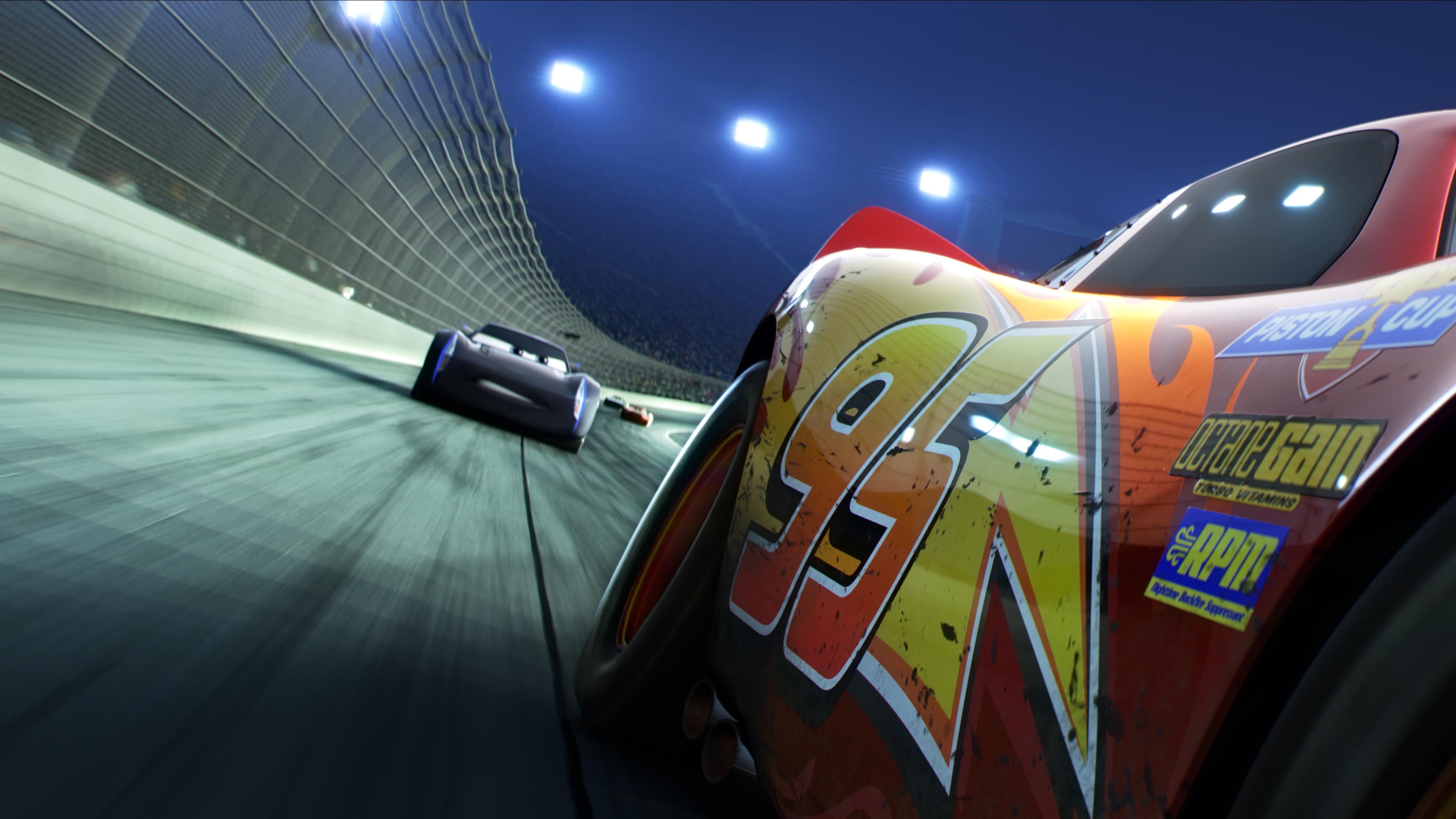 3840x2160 Cars 3 Lightning Mcqueen Vs Jackson Storm Wallpaper, Desktop