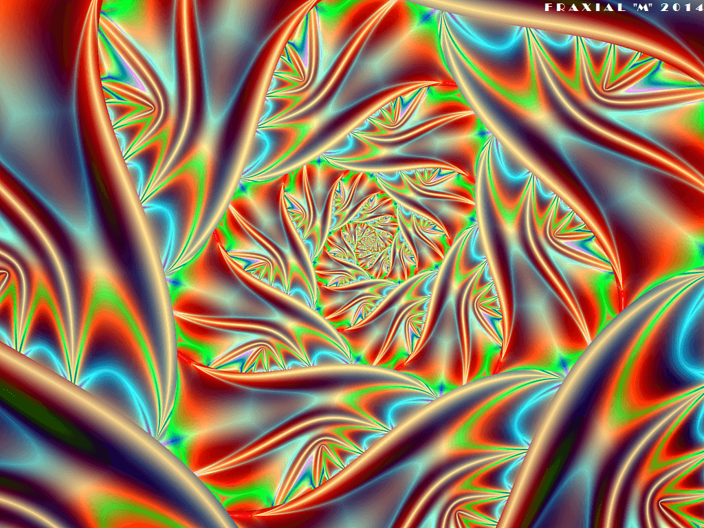 1030x770 Trippy Neon Spiral, Desktop