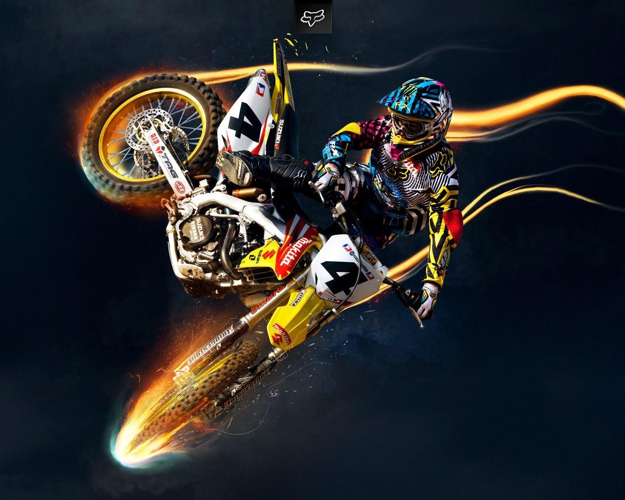 1280x1030 Download Kawasaki KLX Motocross Wallpaper free desktop background, Desktop