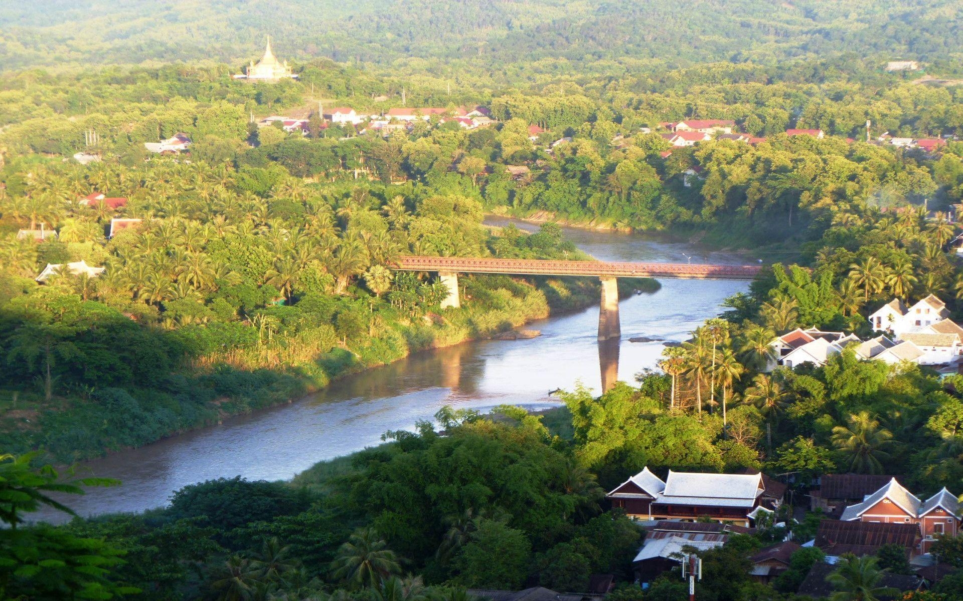 1920x1200 Luang Prabang Landscape Laos Wallpaper, Desktop