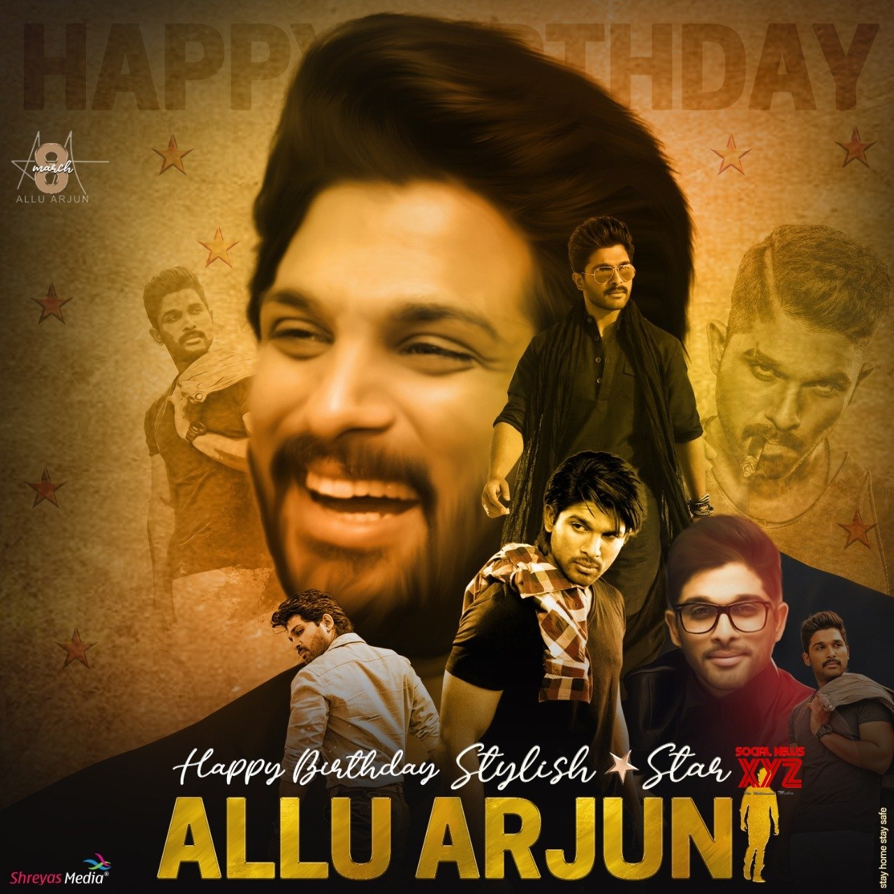 1280x1280 Allu Arjun 2020 Birthday Posters News XYZ, Phone