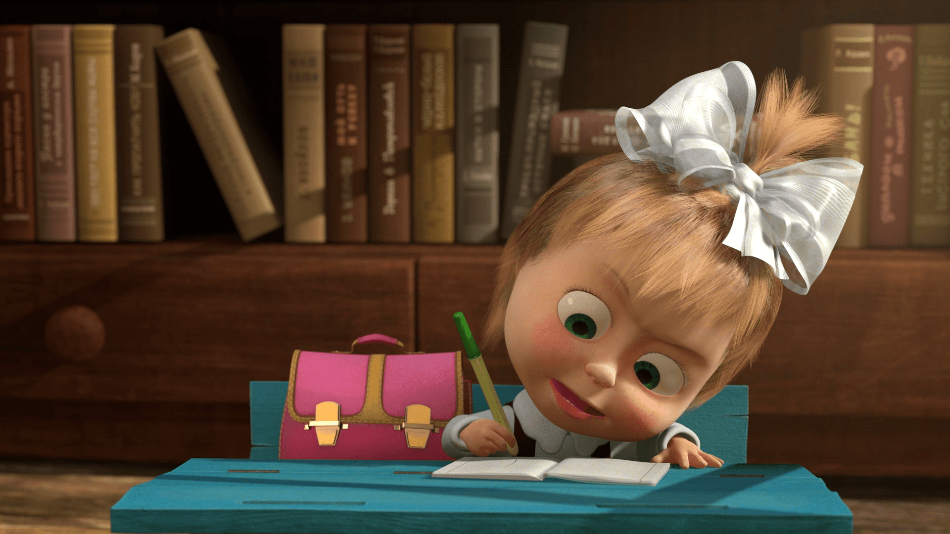 1920x1080 Cute Masha And The Bear 2014 Wallpaper Widescr 3323 Full HD, Desktop