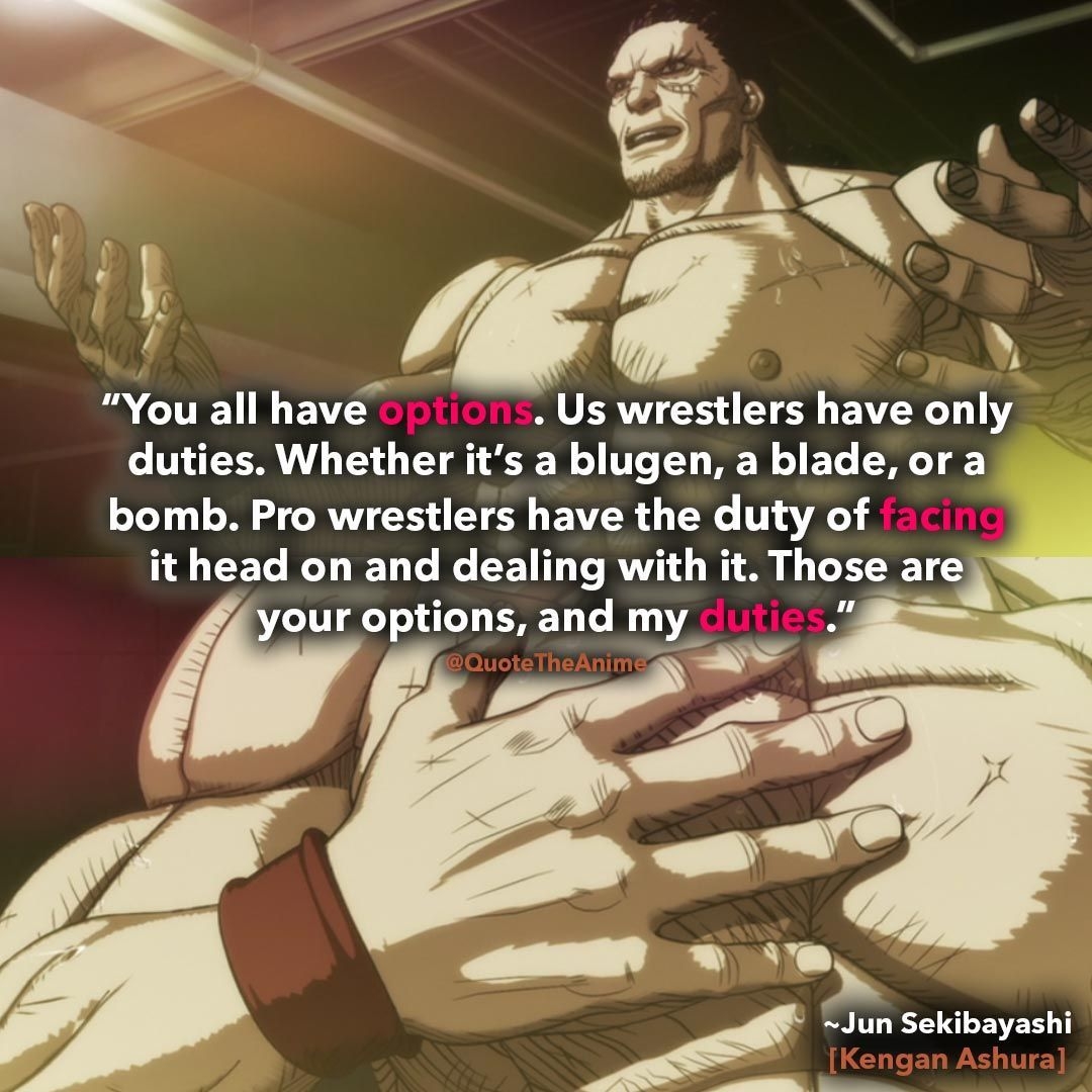 1080x1080 Powerful Kengan Ashura Quotes (HQ Image). Grey quotes, Quotes, Phone