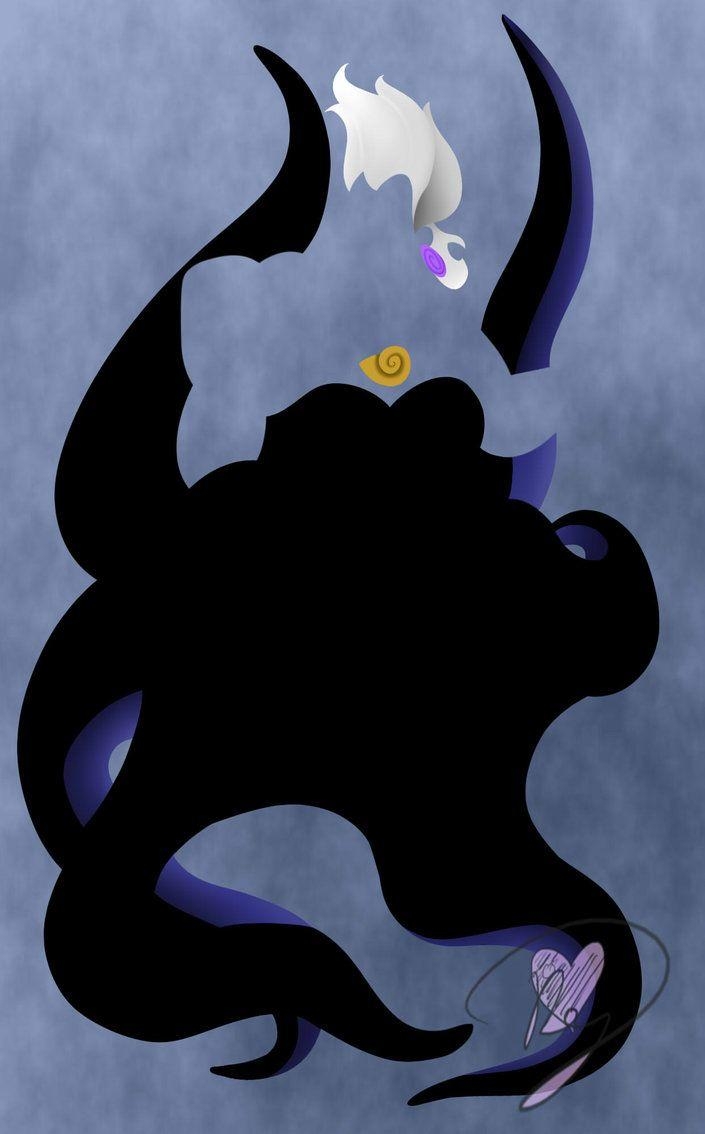 710x1140 Minimalist Disney Villains 4: Ursula the Sea WItch, Phone