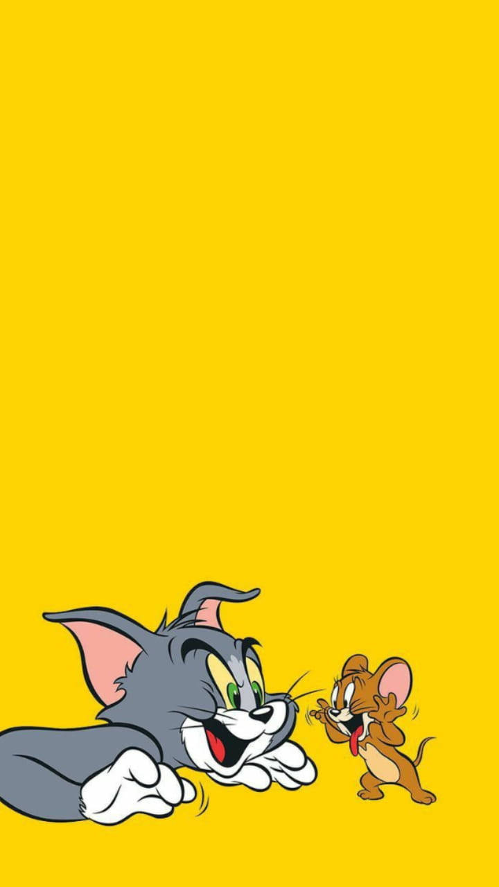 720x1280 Download free Tom And Jerry Cute Yellow, Phone