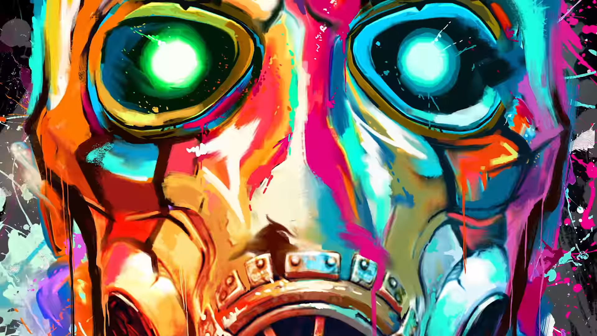 1920x1080 Borderlands 3 colorful psycho mask from trailer, Desktop