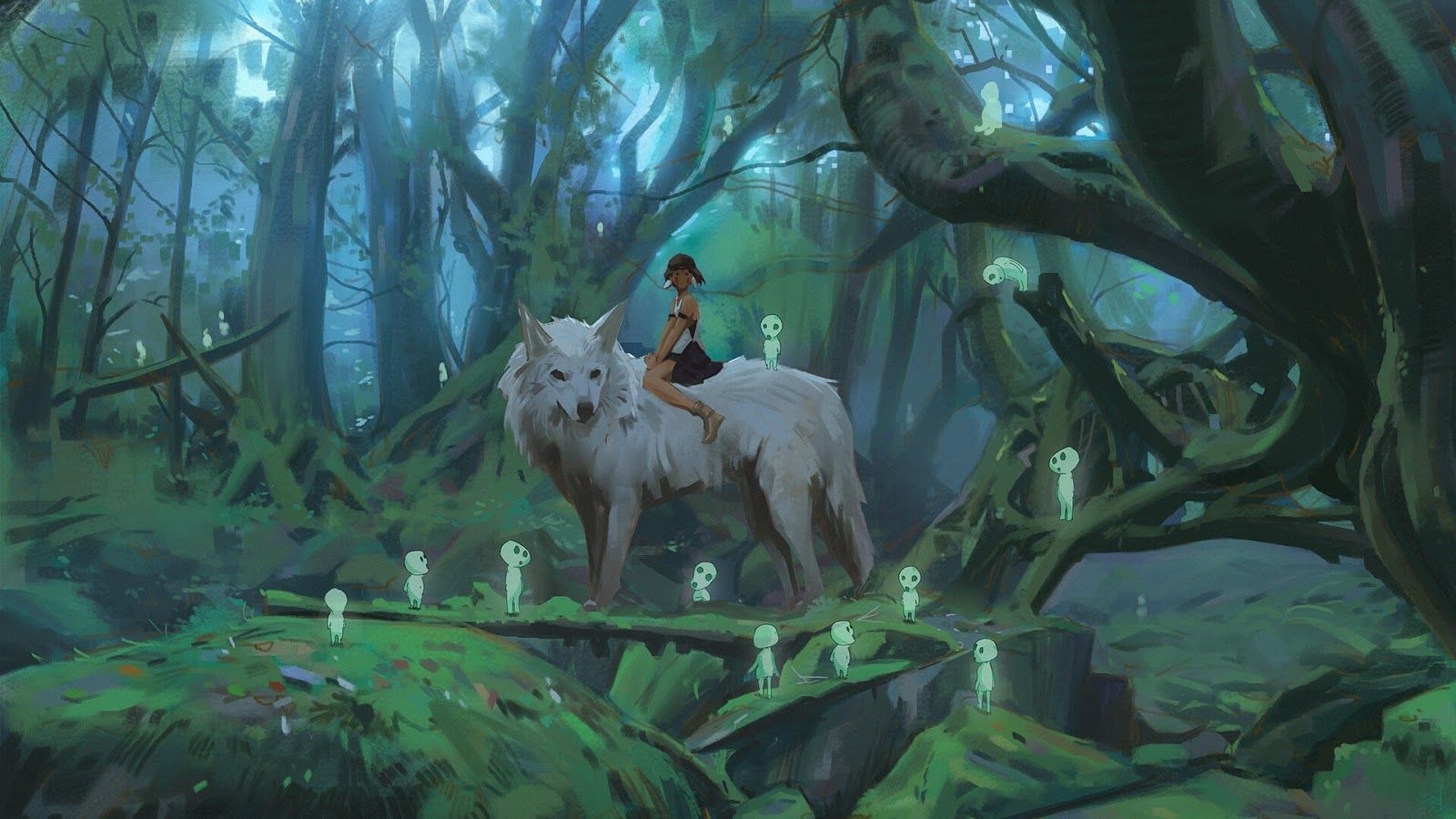 1600x900 Anime Princess Mononoke, Desktop