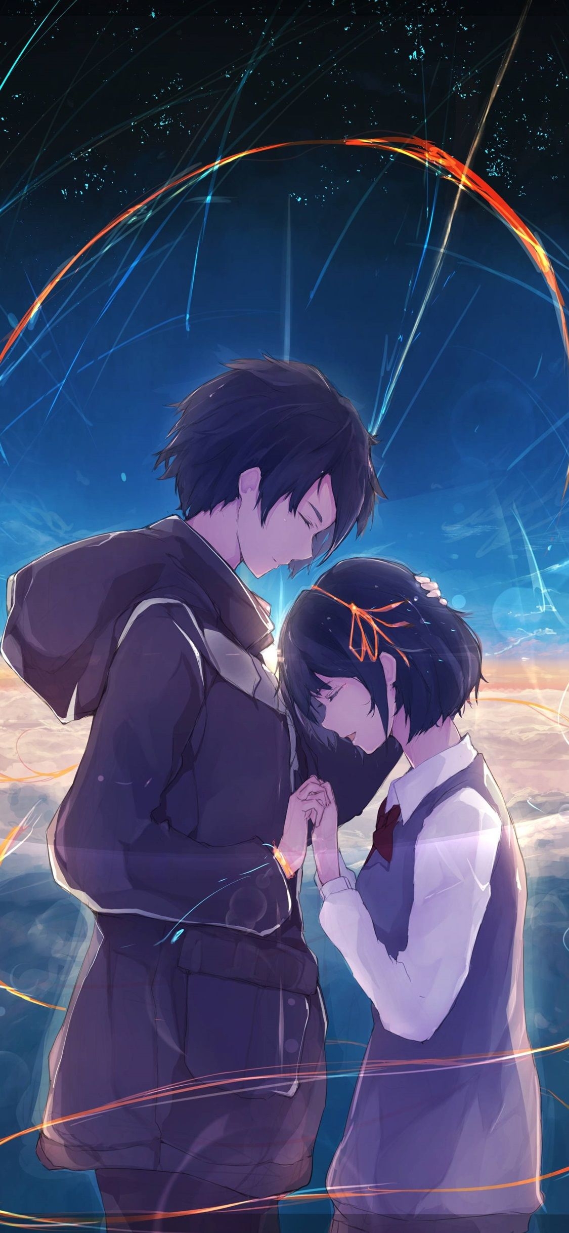 1130x2440 Your Name, happiness, boy and girl, anime  iPhone 11 Pro, Phone