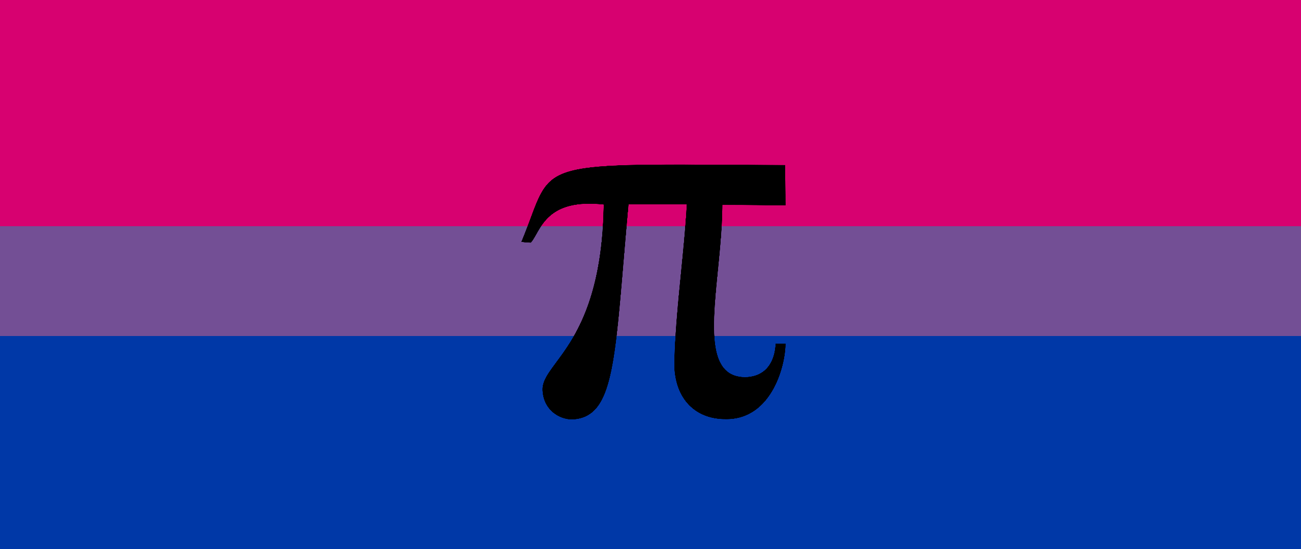 2560x1080 I made a bisexual polyamorous (like me) pride flag wallpaper, Dual Screen