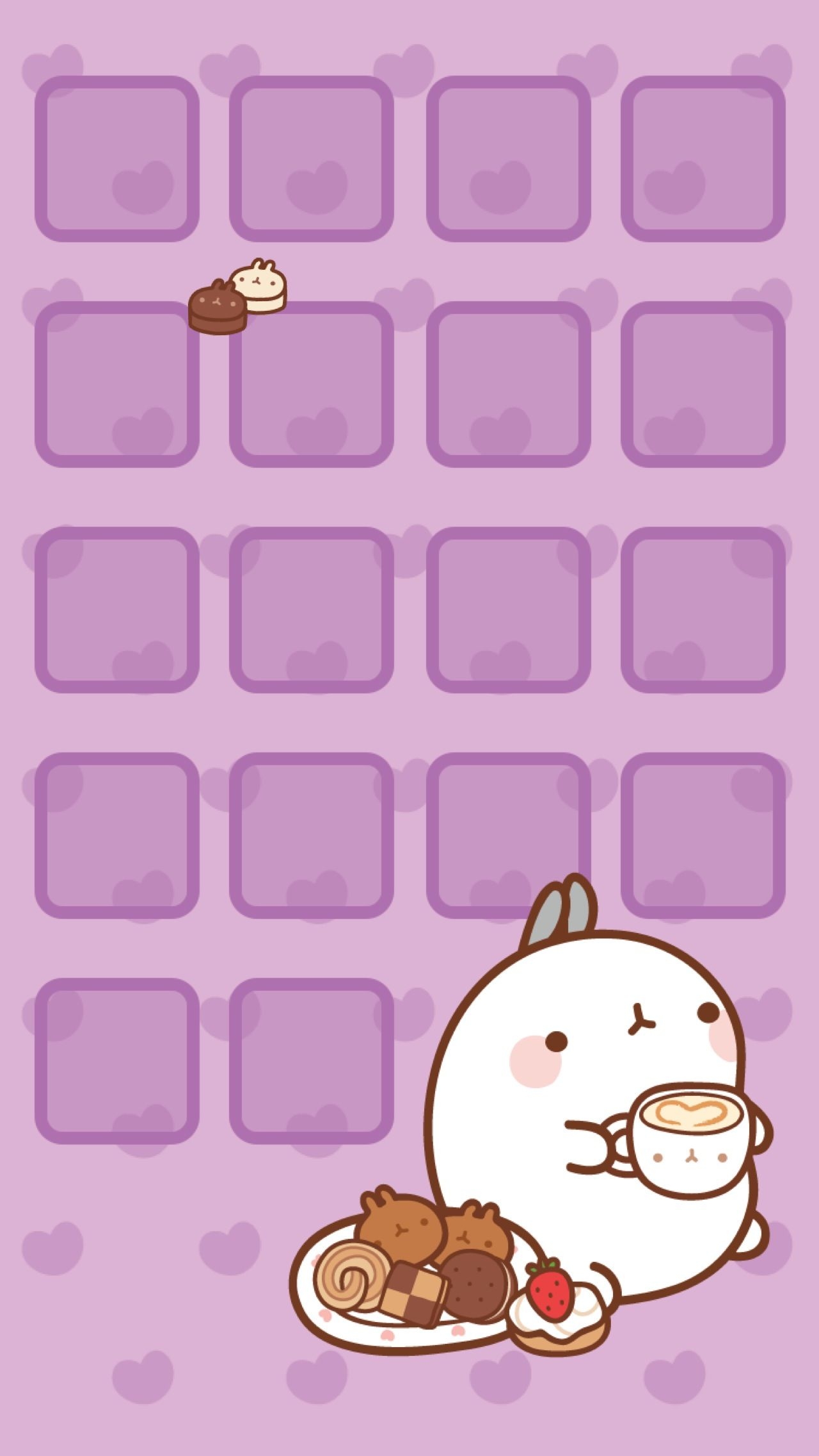 1280x2280 Purple Kawaii Wallpaper Free.wallpaperaccess.com, Phone