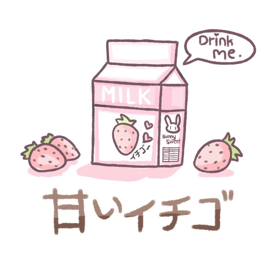 900x900 Strawberry Milk Carton. Milk art, Milk drawing, Strawberry milk, Phone