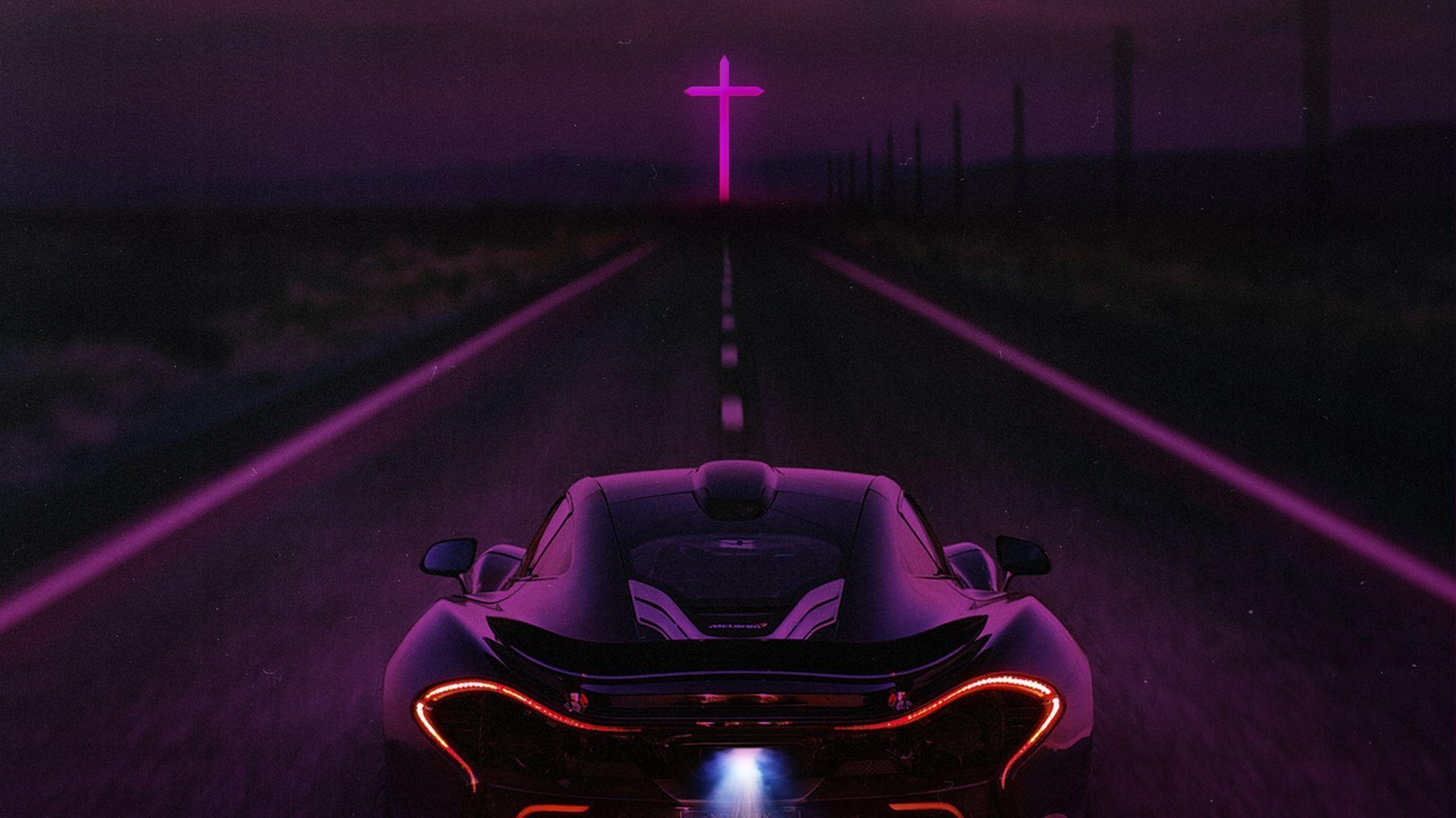 1920x1080 Made this wallpaper to go with The Weeknd's Starboy synthwave remix: outrun, Desktop