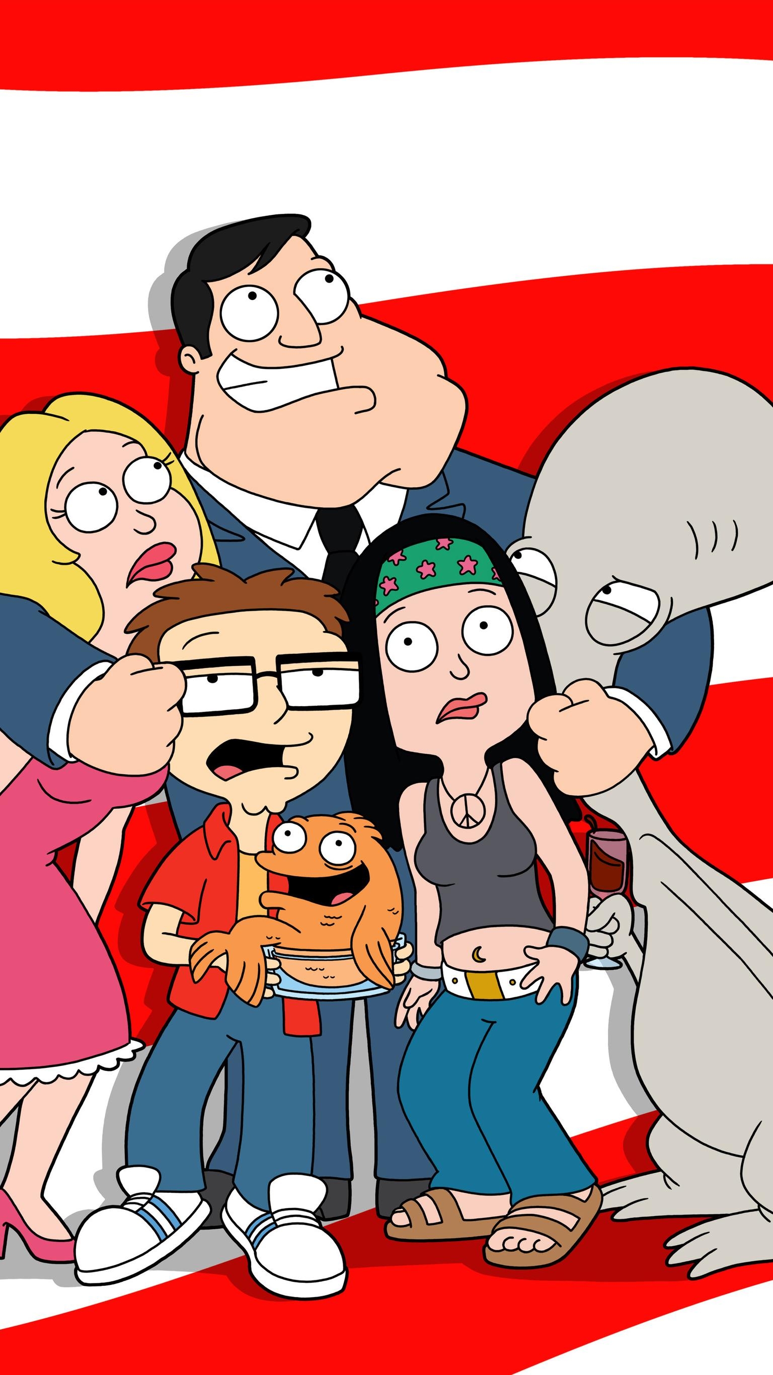 1540x2740 American Dad! Phone Wallpaper, Phone