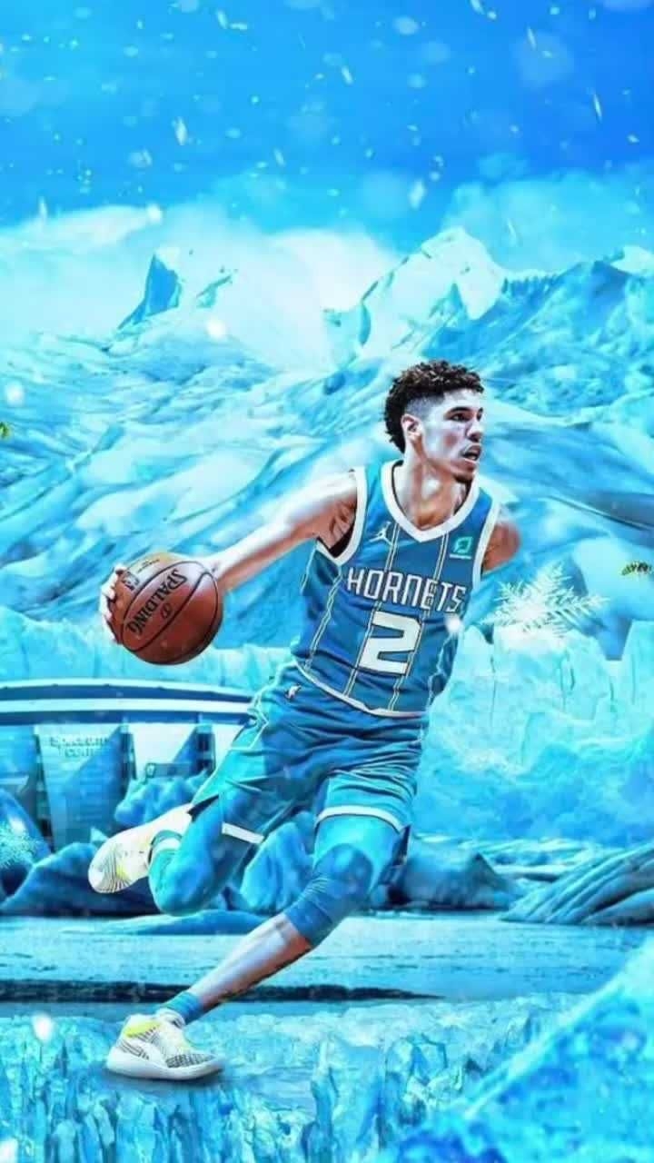 720x1280 Lamelo Ball Wallpaper Lamelo Ball Wallpaper with the keywords Aesthetic Blue, basketball, Blue, Lamelo Ball, nba.. Lamelo ball, Ball, Basketball players, Phone