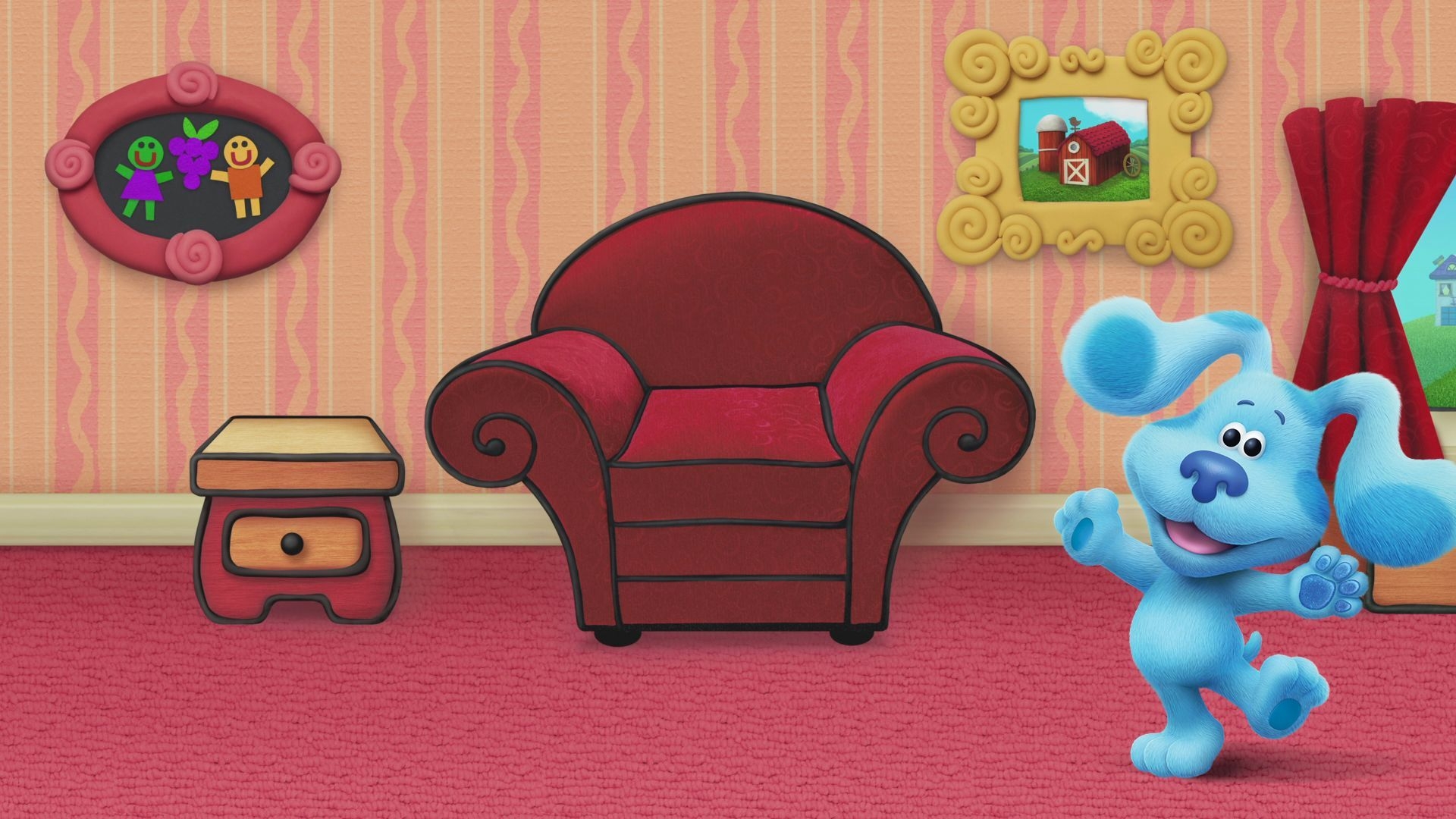 1920x1080 UPDATED: Customizable Zoom Background. Blue's clues, Blues clues, Nickelodeon, Desktop