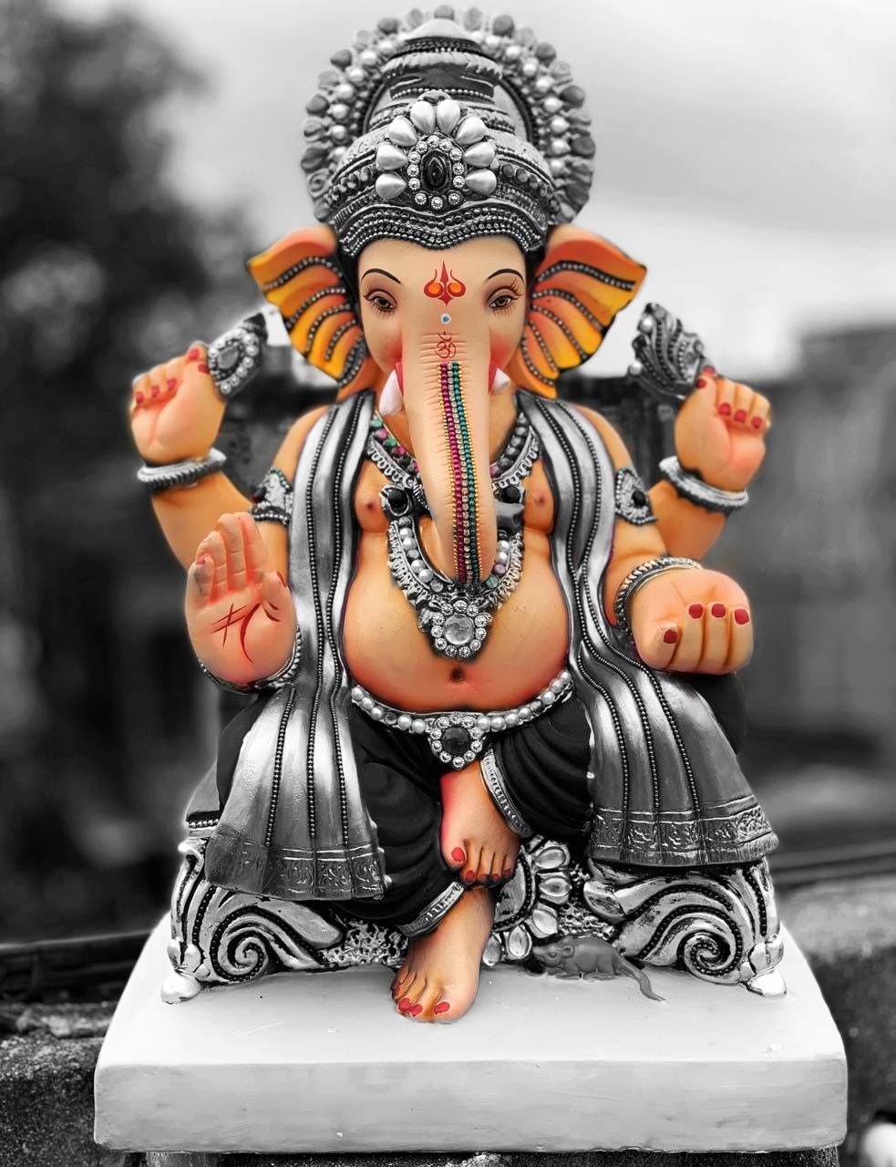 990x1280 Download Ganesha Wallpaper by sinhalchirag now. Browse millions of popular gan. Ganesh wallpaper, Shri ganesh image, Happy ganesh chaturthi, Phone